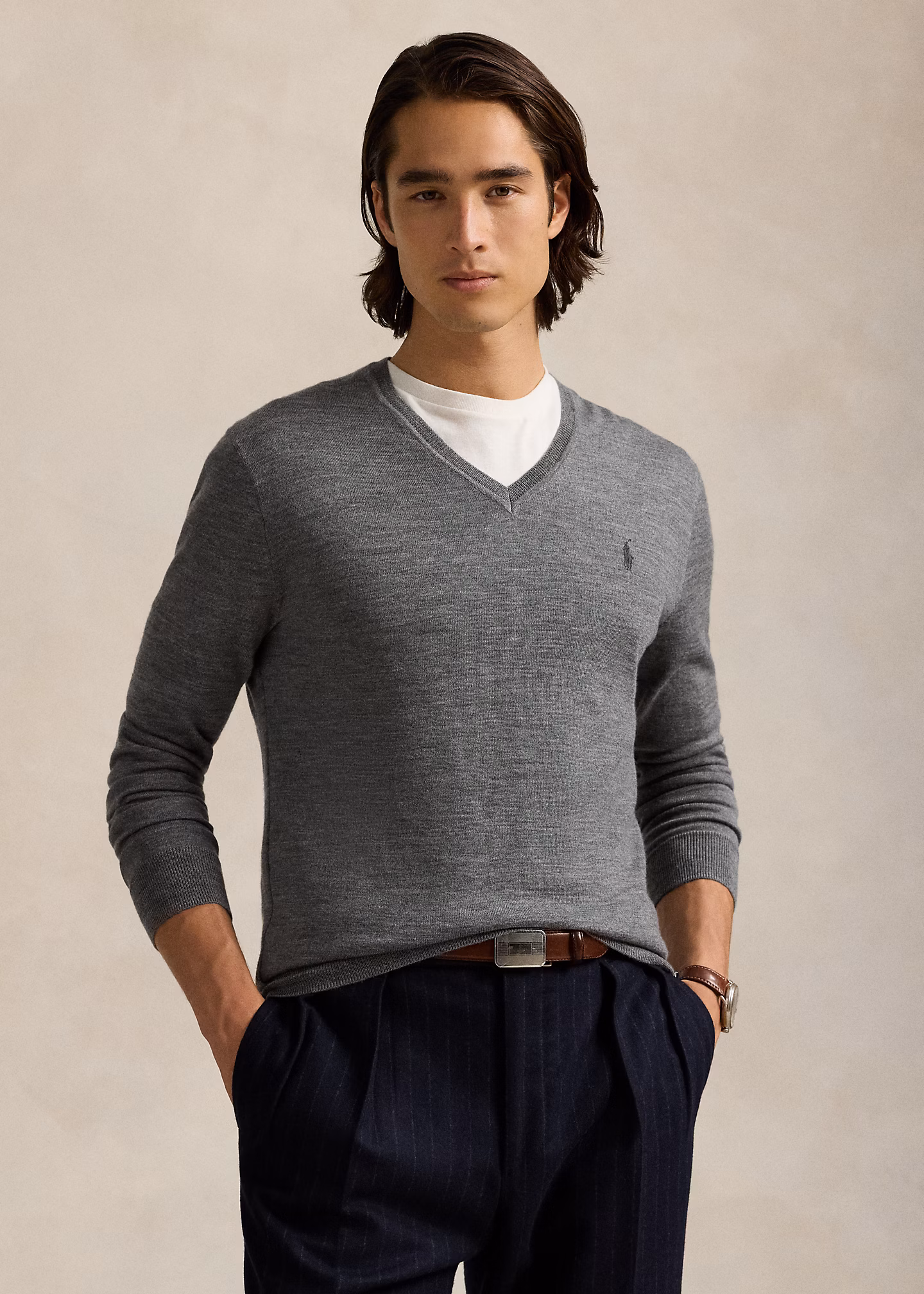 Waschbarer Slim-Fit Wollpullover - RALPH LAUREN OUTLET