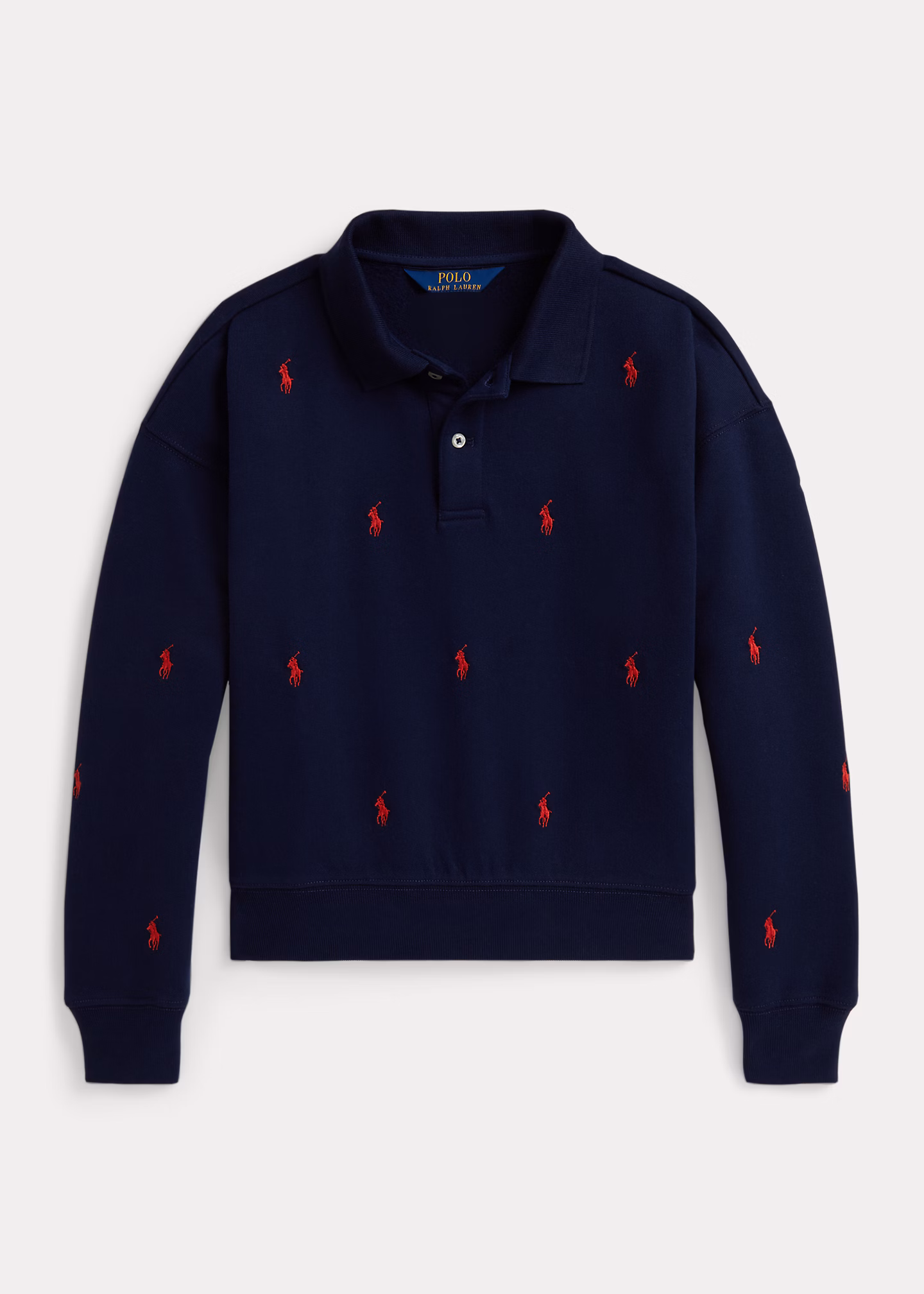Fleece-Sweatshirt mit Polo Pony - RALPH LAUREN OUTLET