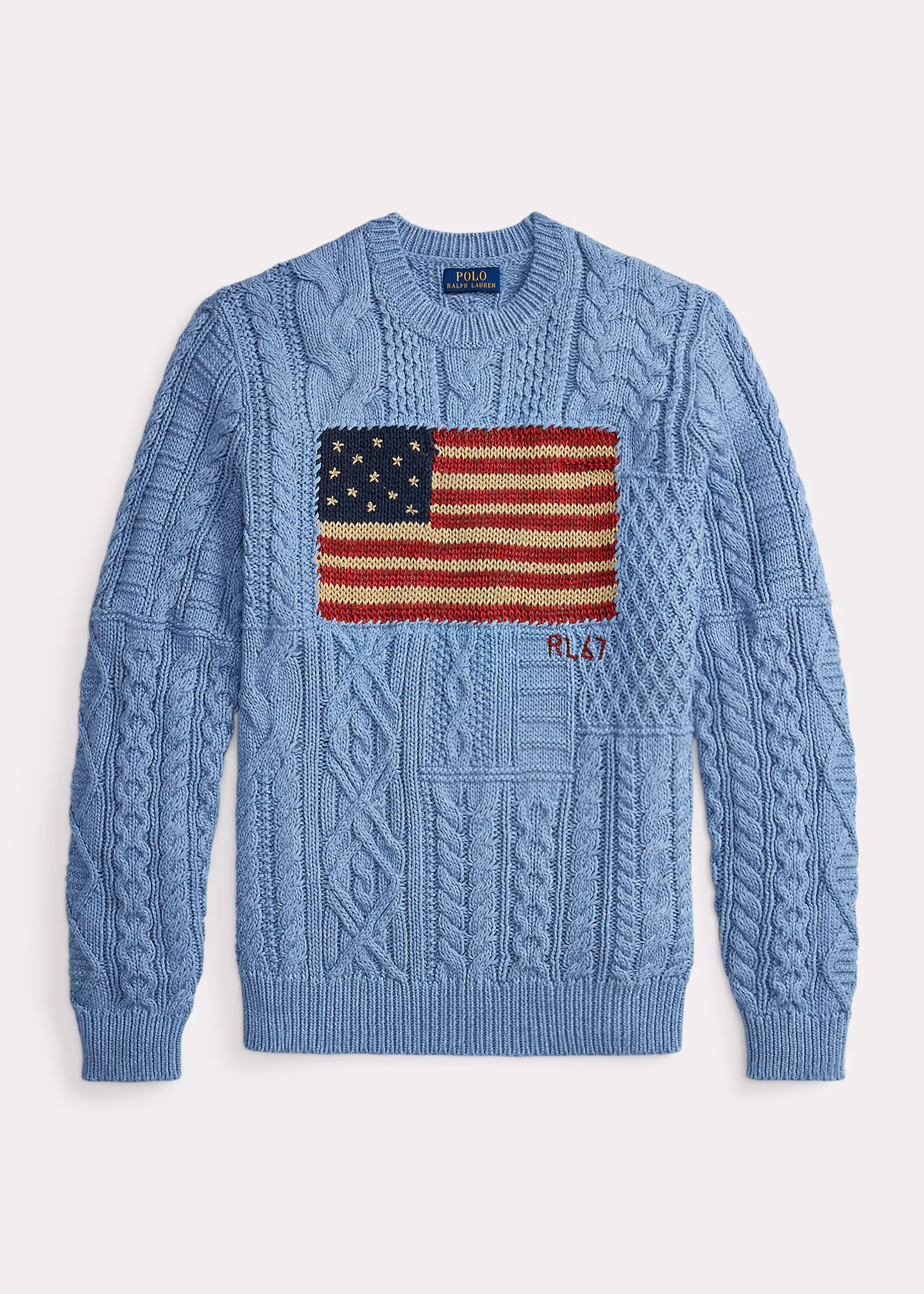 Aran-Strickpullover mit Flagge - RALPH LAUREN OUTLET