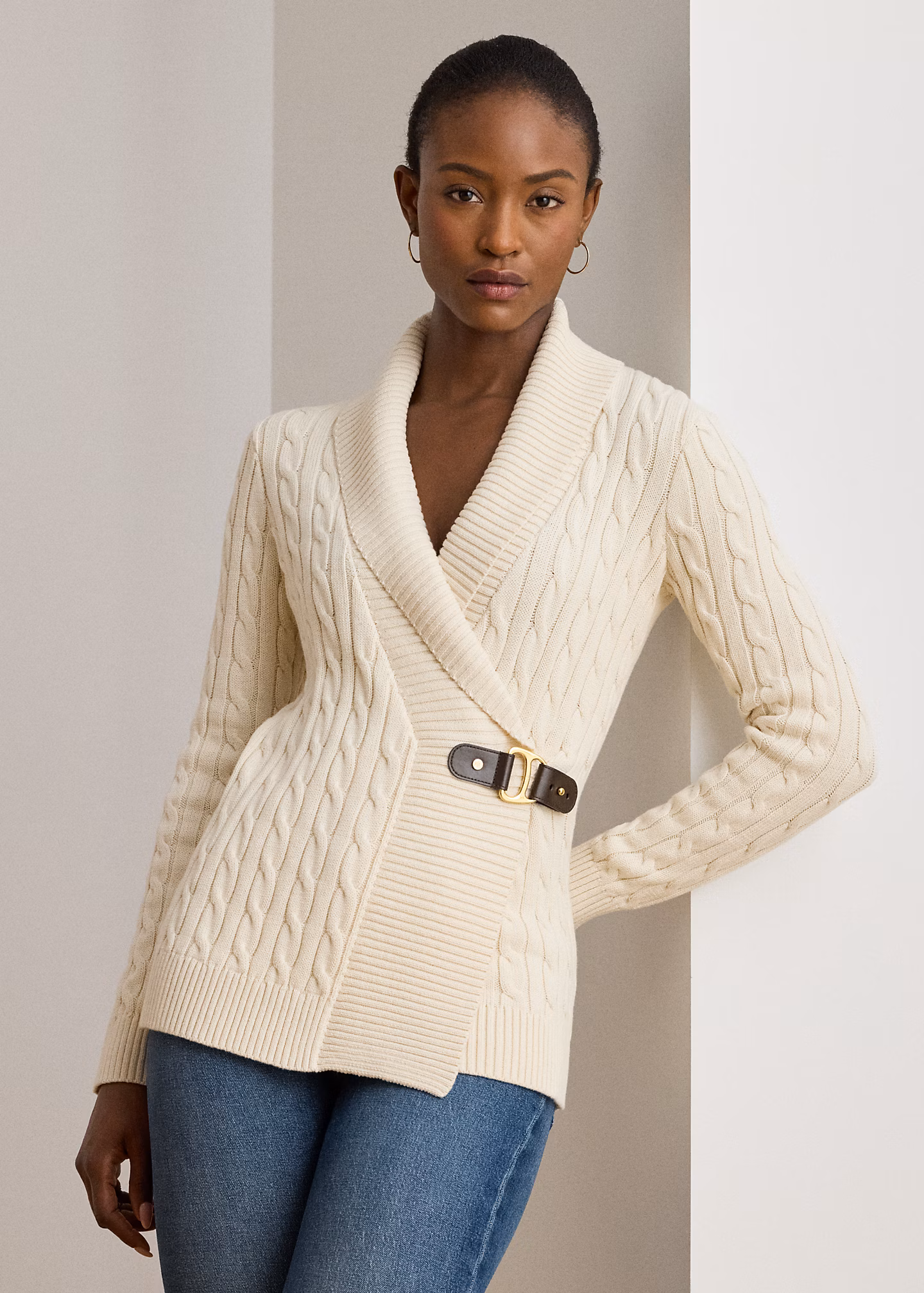 Baumwollpullover mit Schnalle - RALPH LAUREN OUTLET