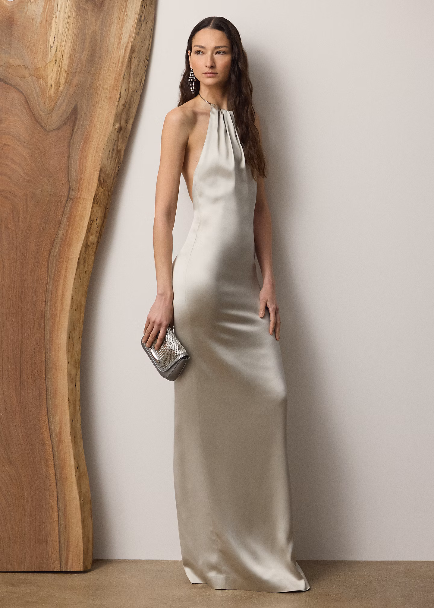 Abendkleid Corra aus Stretchsatin - RALPH LAUREN OUTLET