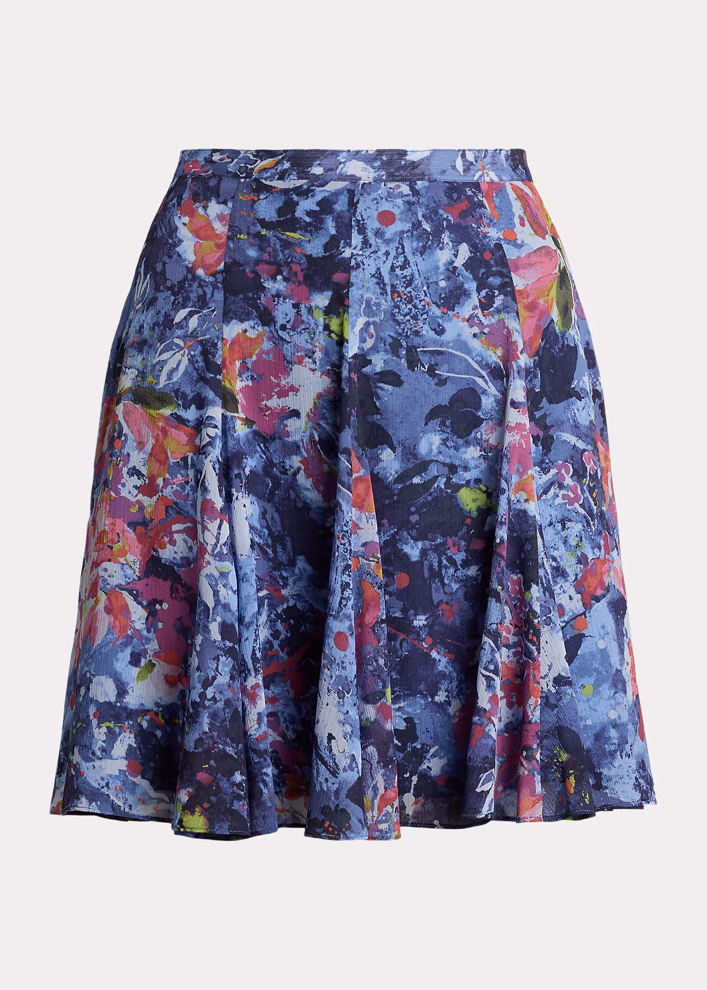 Minirock aus Knittergeorgette mit Druck - RALPH LAUREN OUTLET