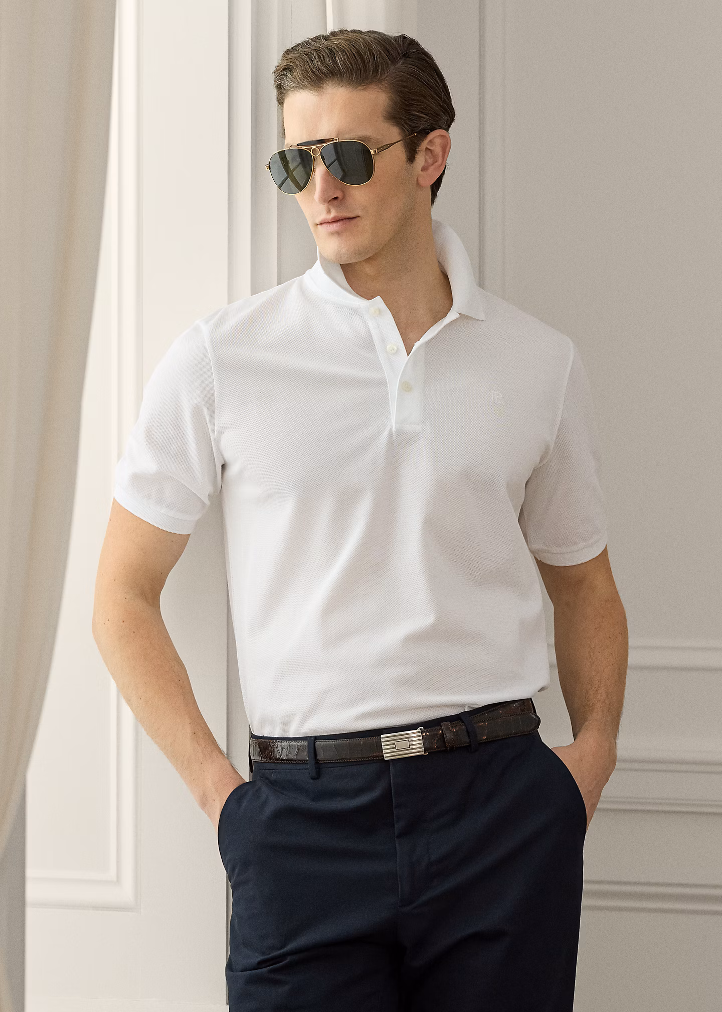 Custom-Slim-Fit Piqué-Poloshirt - RALPH LAUREN OUTLET