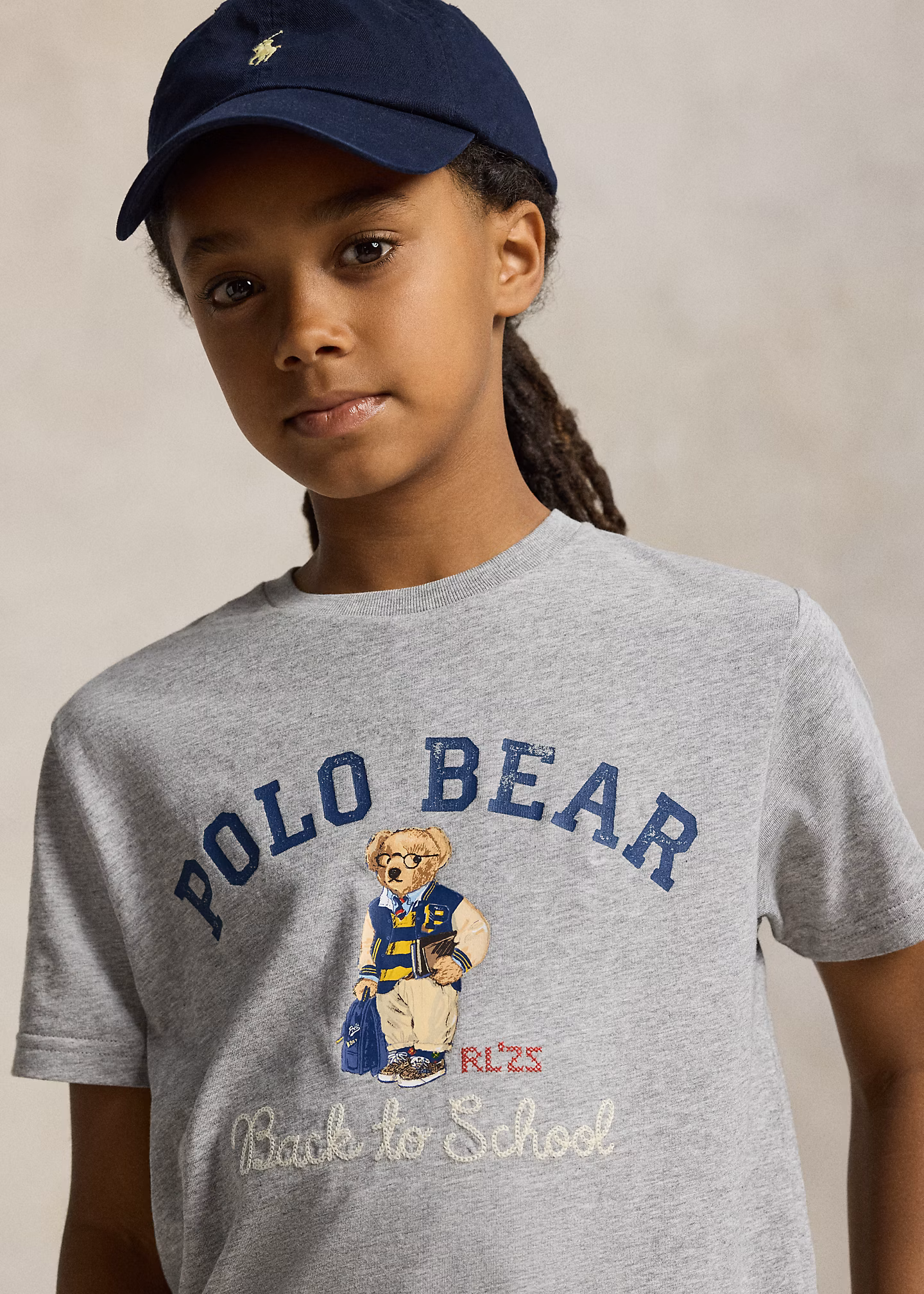 Baumwolljersey-T-Shirt mit Polo Bear - RALPH LAUREN OUTLET