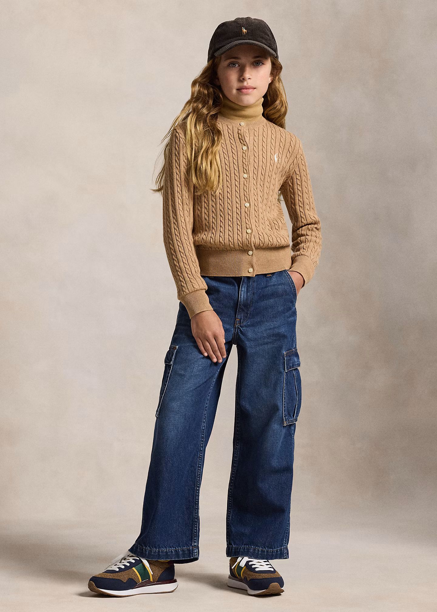 Cargo-Jeans mit weitem Bein in Indigo - RALPH LAUREN OUTLET