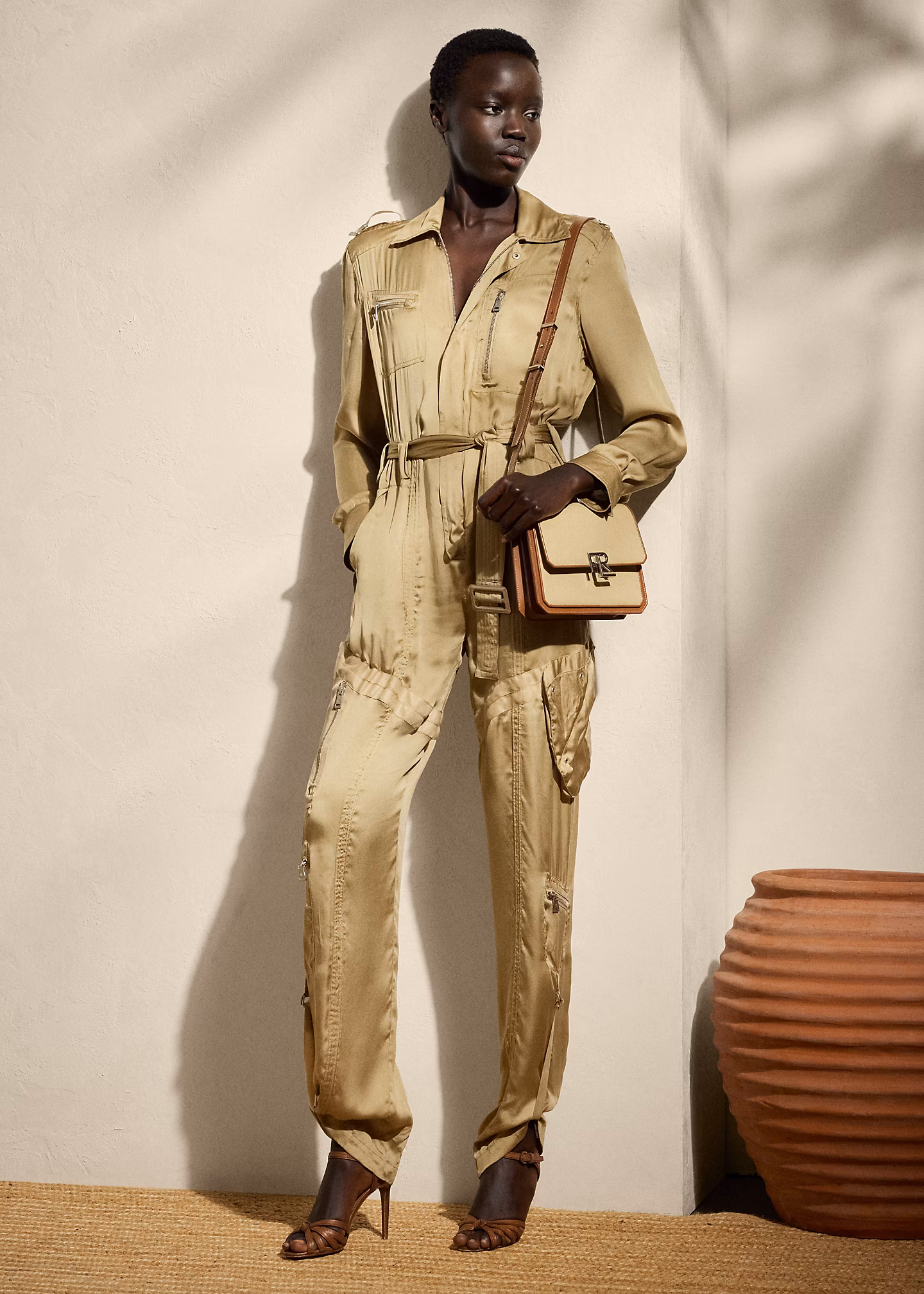 Jumpsuit Gwyneth aus Seidencharmeuse - RALPH LAUREN OUTLET