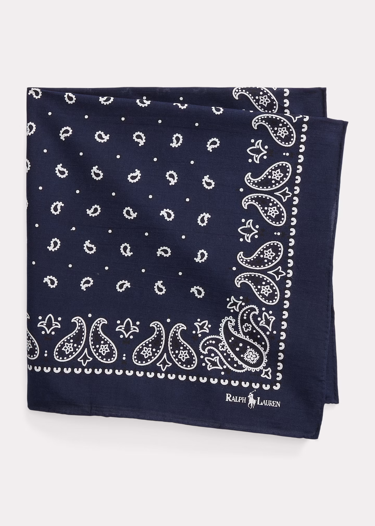 Baumwoll-Bandana mit Logo - RALPH LAUREN OUTLET