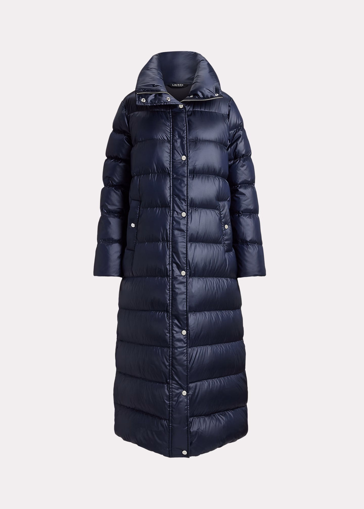 Metallic Funnelneck Down Maxicoat - RALPH LAUREN OUTLET