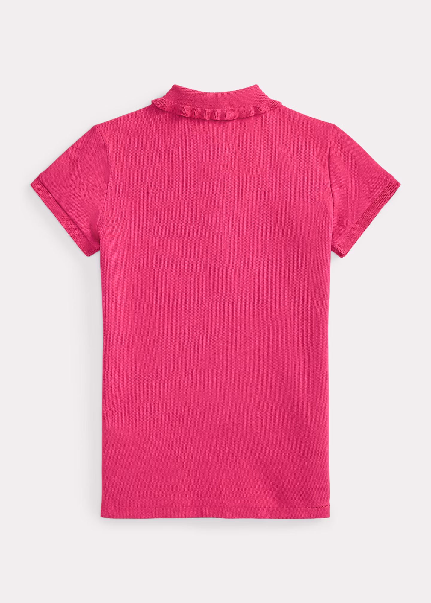 Stretchpiqué-Poloshirt mit Rüschenkragen - RALPH LAUREN OUTLET