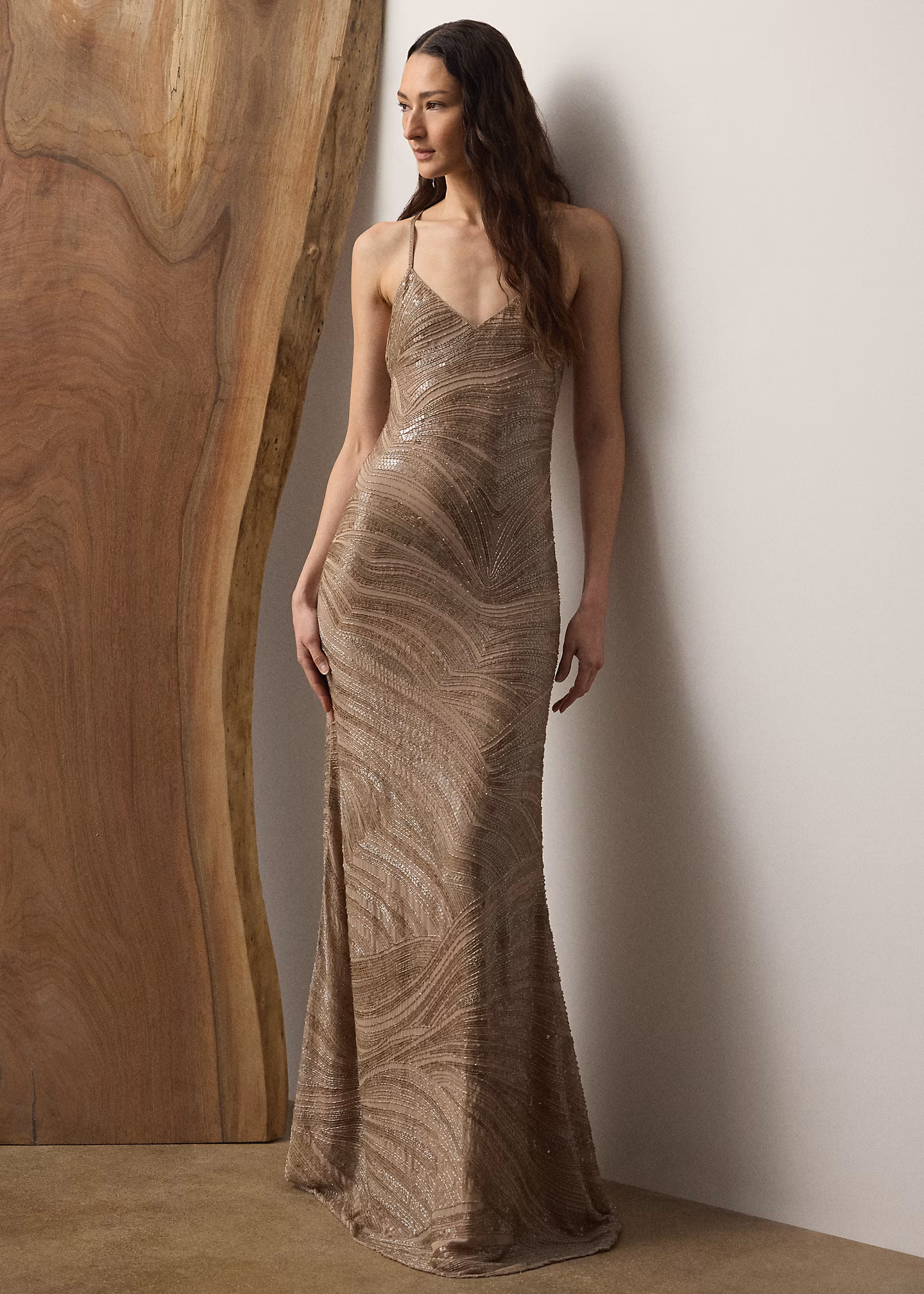 Abendkleid Damaris mit Verzierung - RALPH LAUREN OUTLET