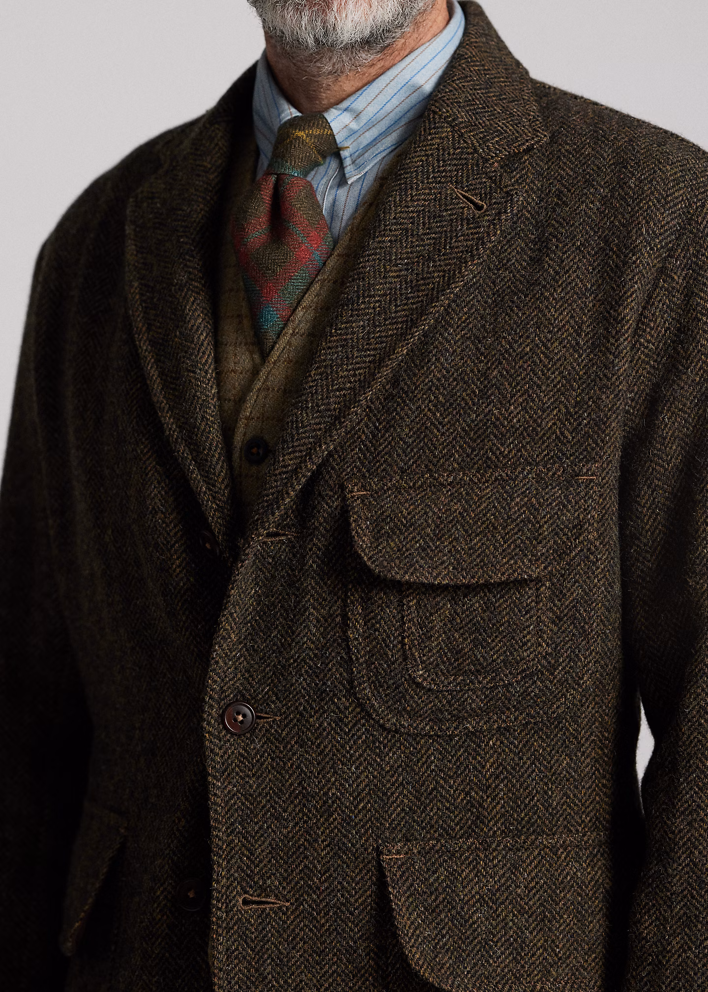 Unstrukturiertes Sakko aus Wolltwill - RALPH LAUREN OUTLET