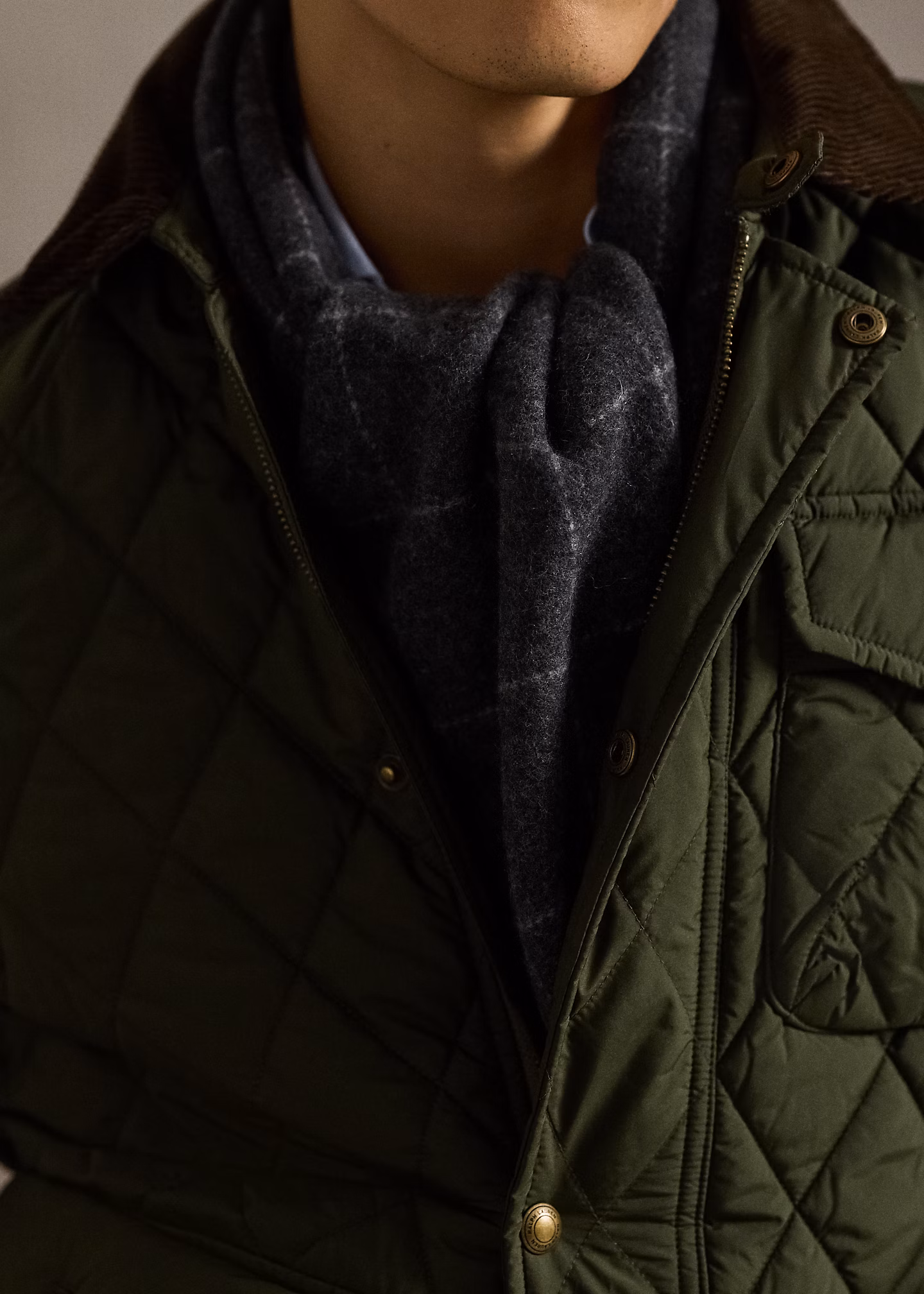 Wollschal mit Windowpane-Karo - RALPH LAUREN OUTLET