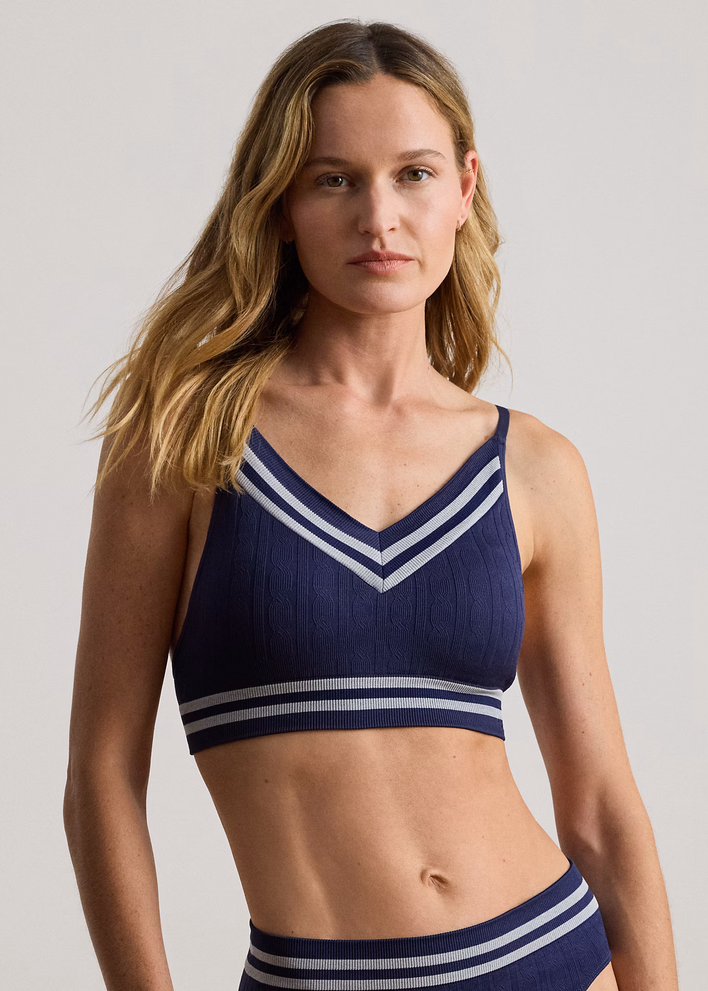 Bügelloser BH mit Cricket-Zopfmuster - RALPH LAUREN OUTLET