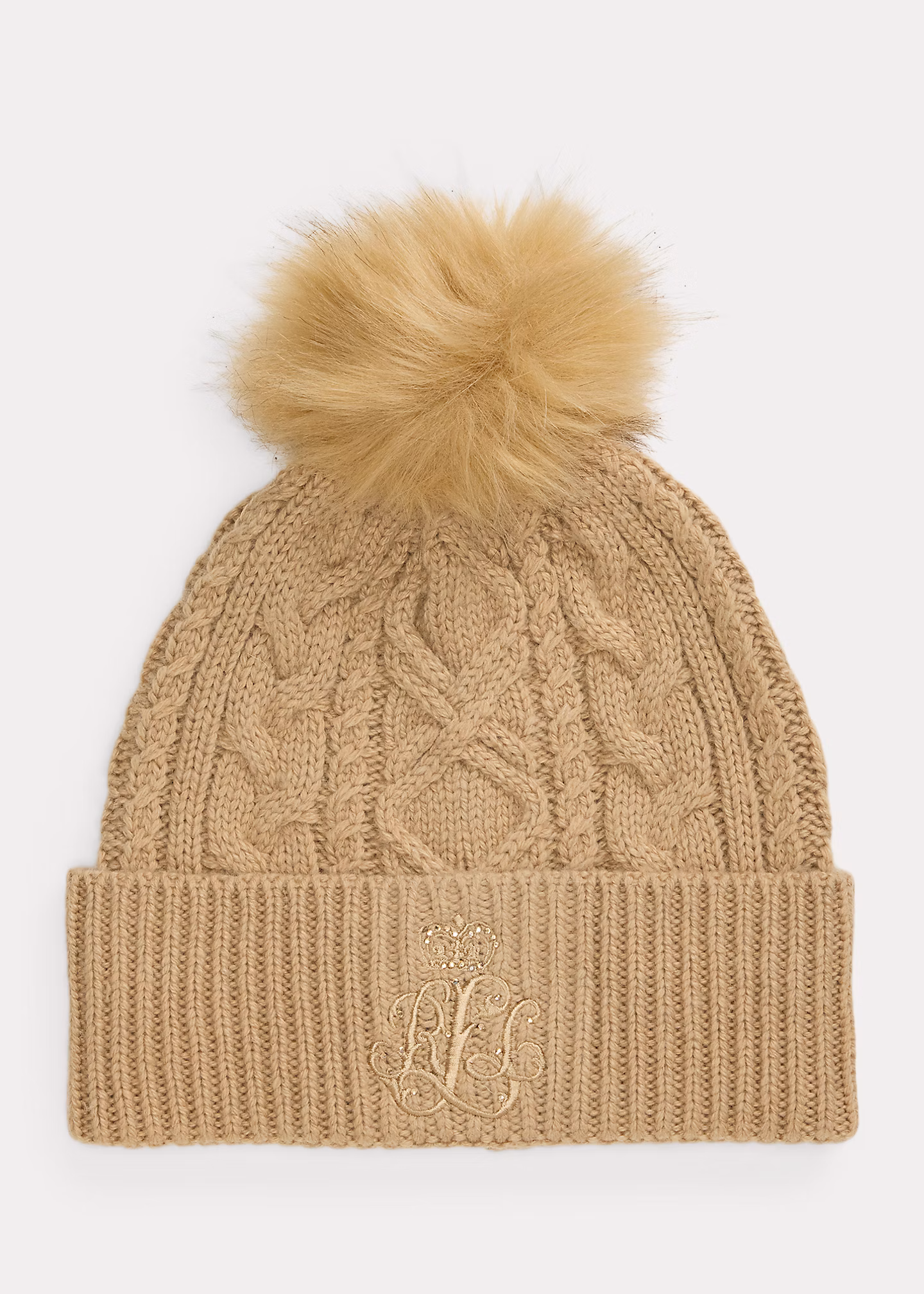 Gestickte Zopfmuster-Bommelmütze - RALPH LAUREN OUTLET