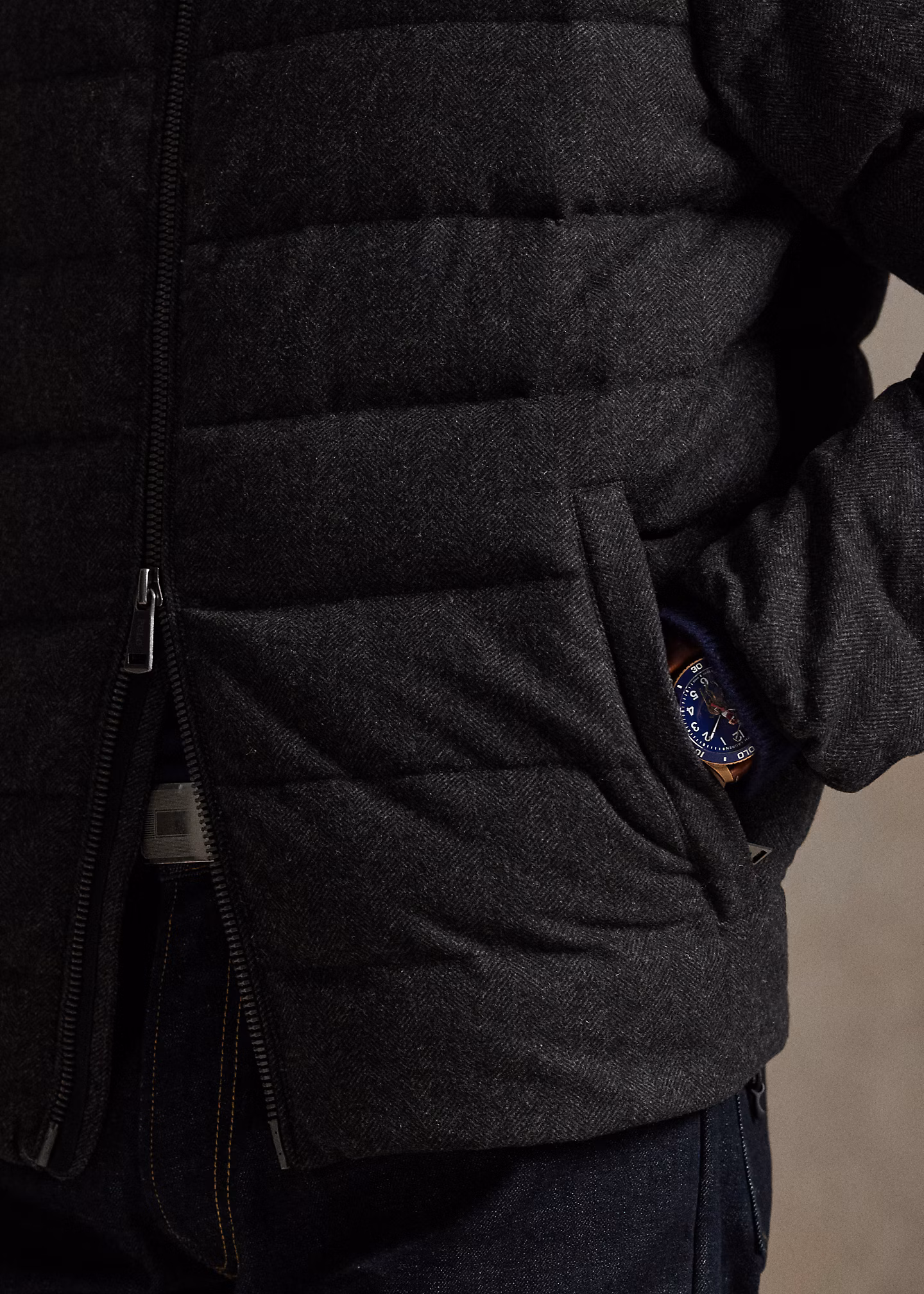 Die Fischgrat-Daunenjacke Colden - RALPH LAUREN OUTLET