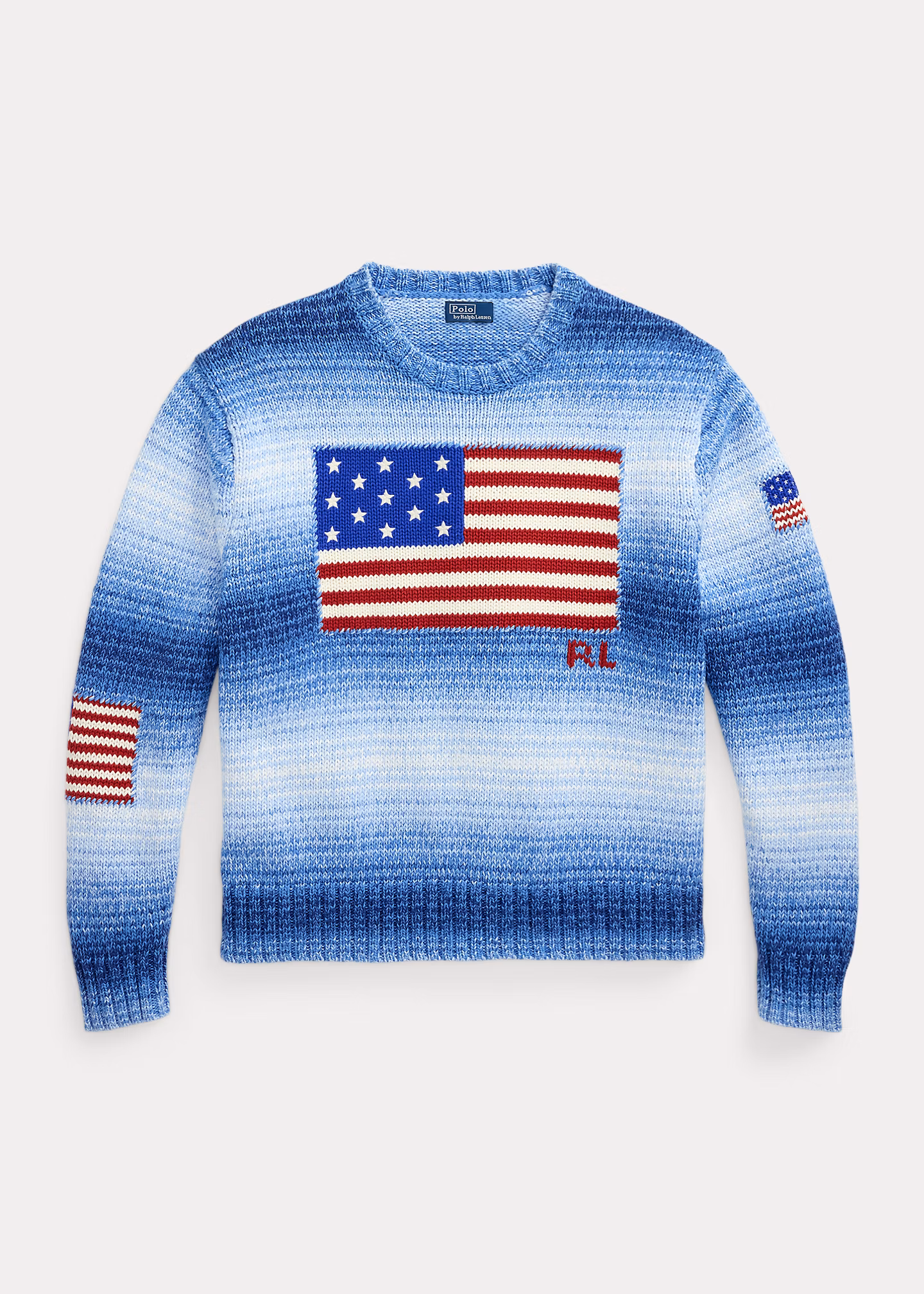 Ombré-Baumwollpullover mit US-Flagge - RALPH LAUREN OUTLET