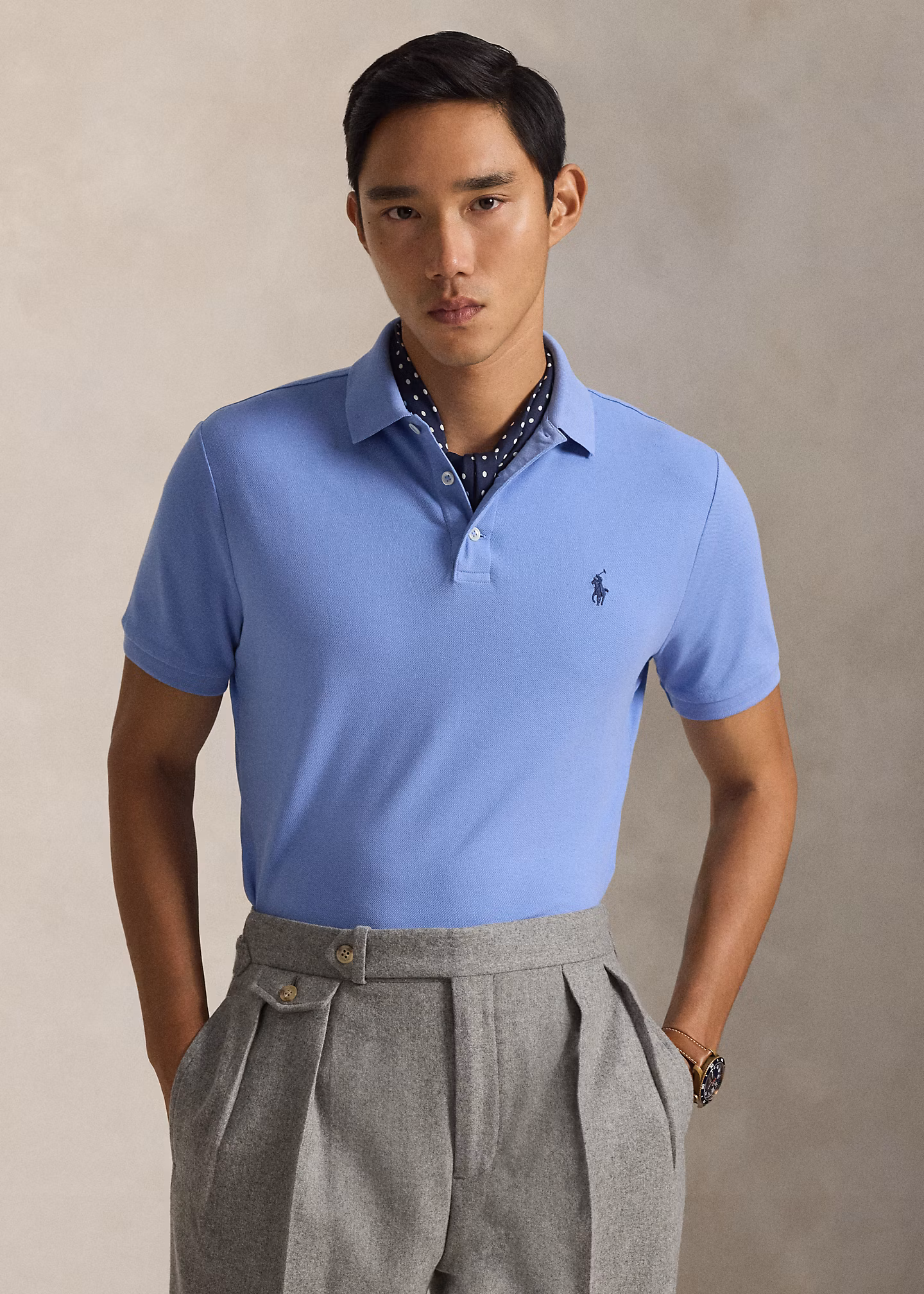 Custom-Slim-Fit Piqué-Poloshirt - RALPH LAUREN OUTLET