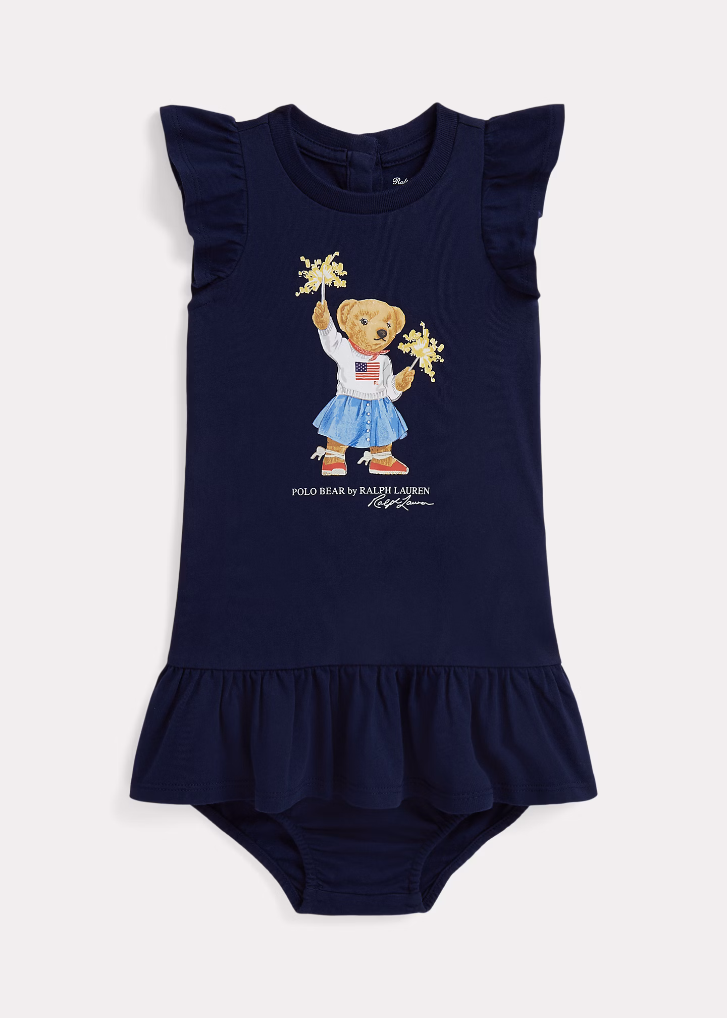 Baumwollkleid & Höschen mit Polo Bear - RALPH LAUREN OUTLET