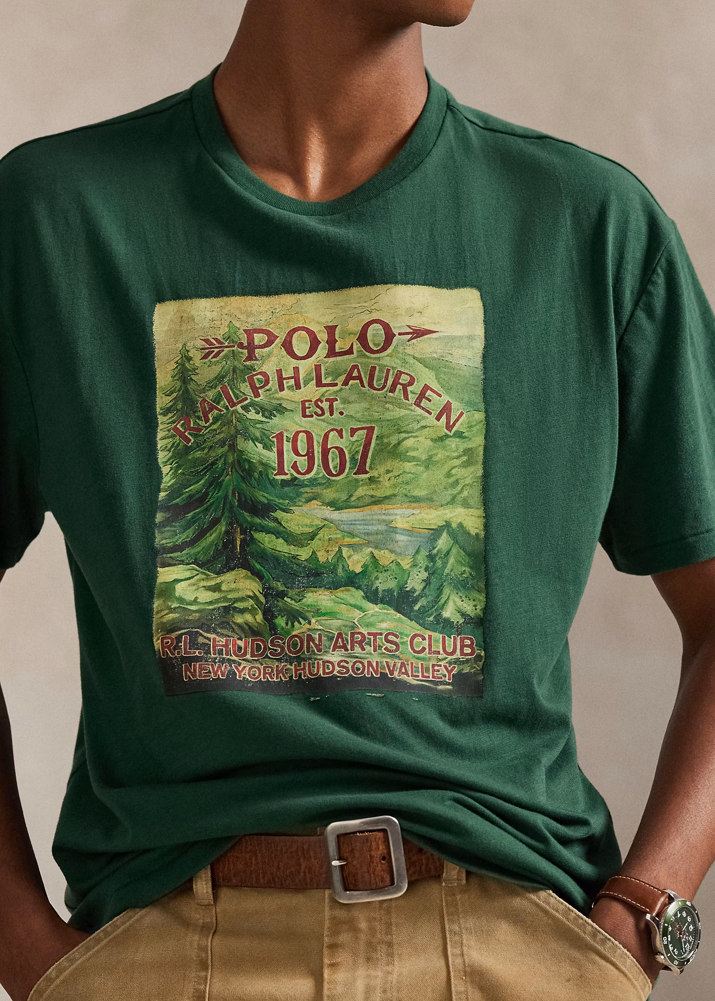 Classic-Fit T-Shirt aus Jersey mit Grafik - RALPH LAUREN OUTLET