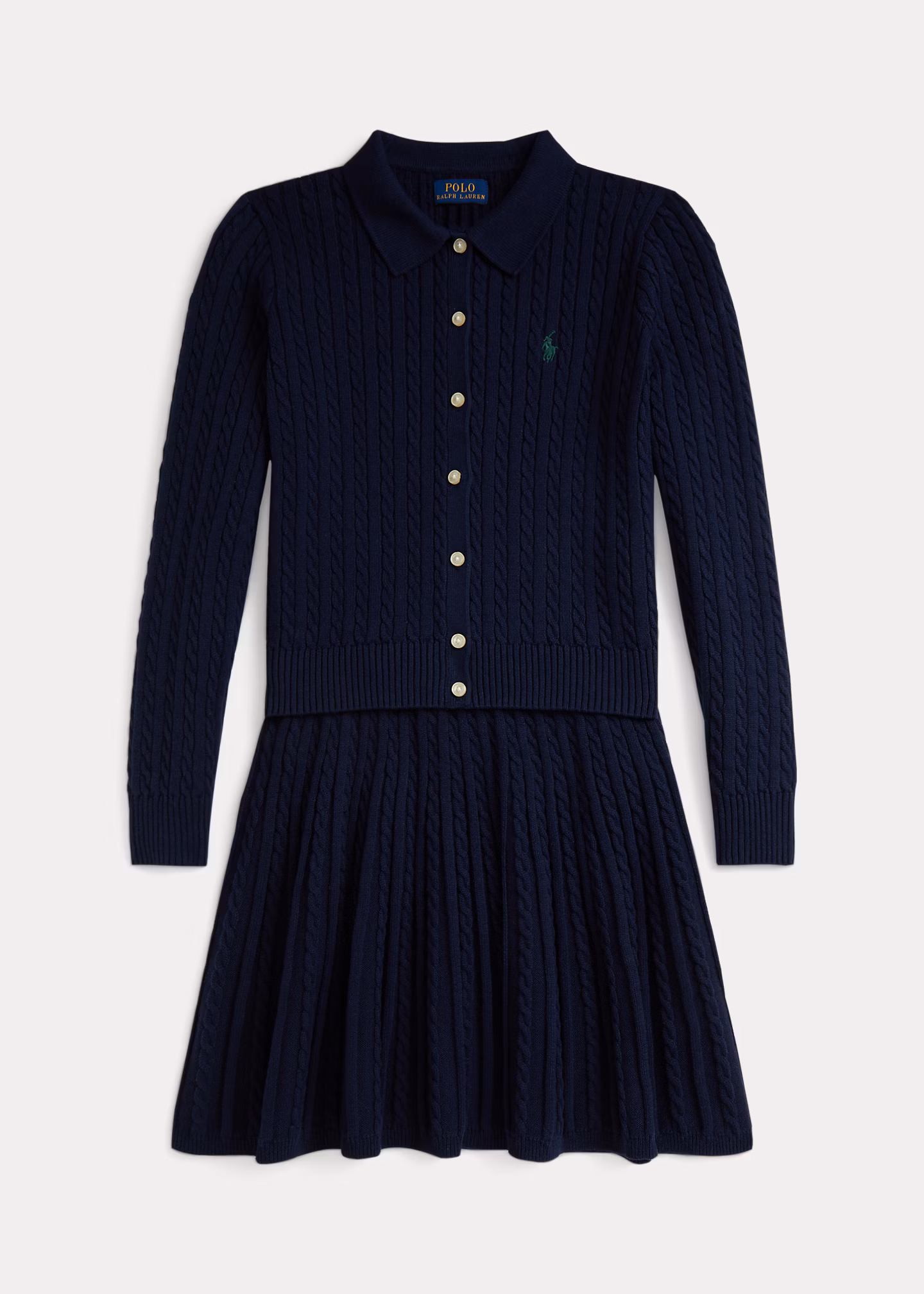 Set aus Polostrickjacke und Rock - RALPH LAUREN OUTLET