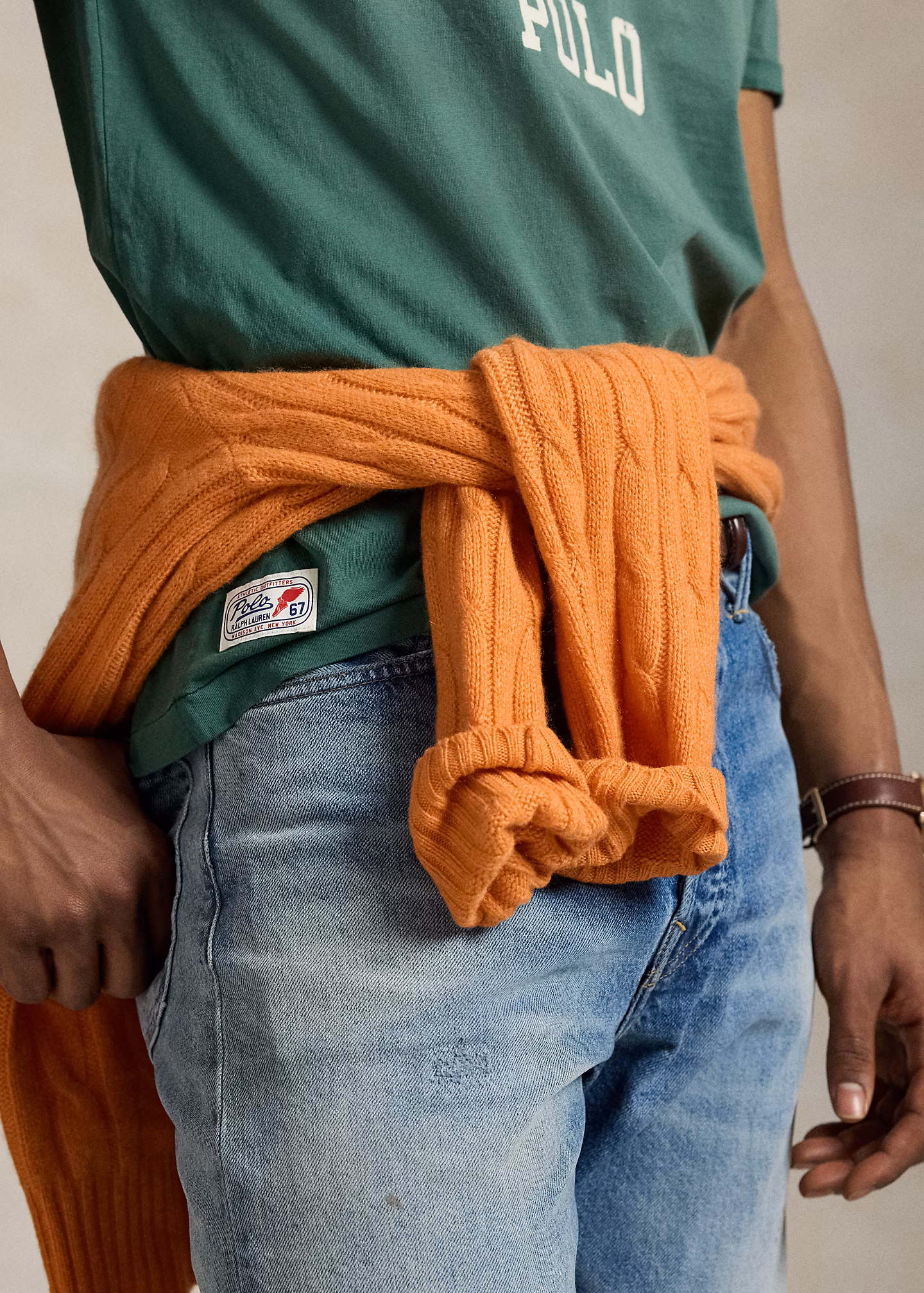 Classic-Fit Jersey-T-Shirt mit Logo - RALPH LAUREN OUTLET