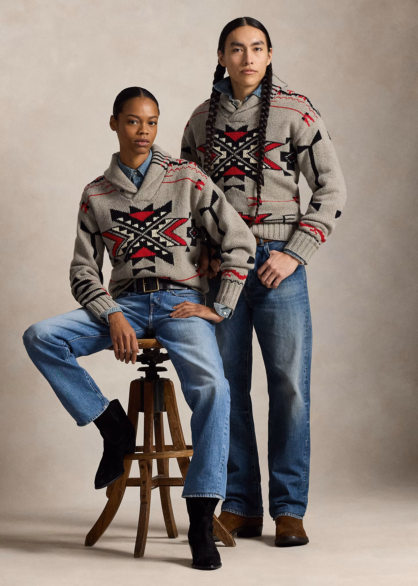 Pullover PRL x TÓPA Grey Sky Lodge - RALPH LAUREN OUTLET