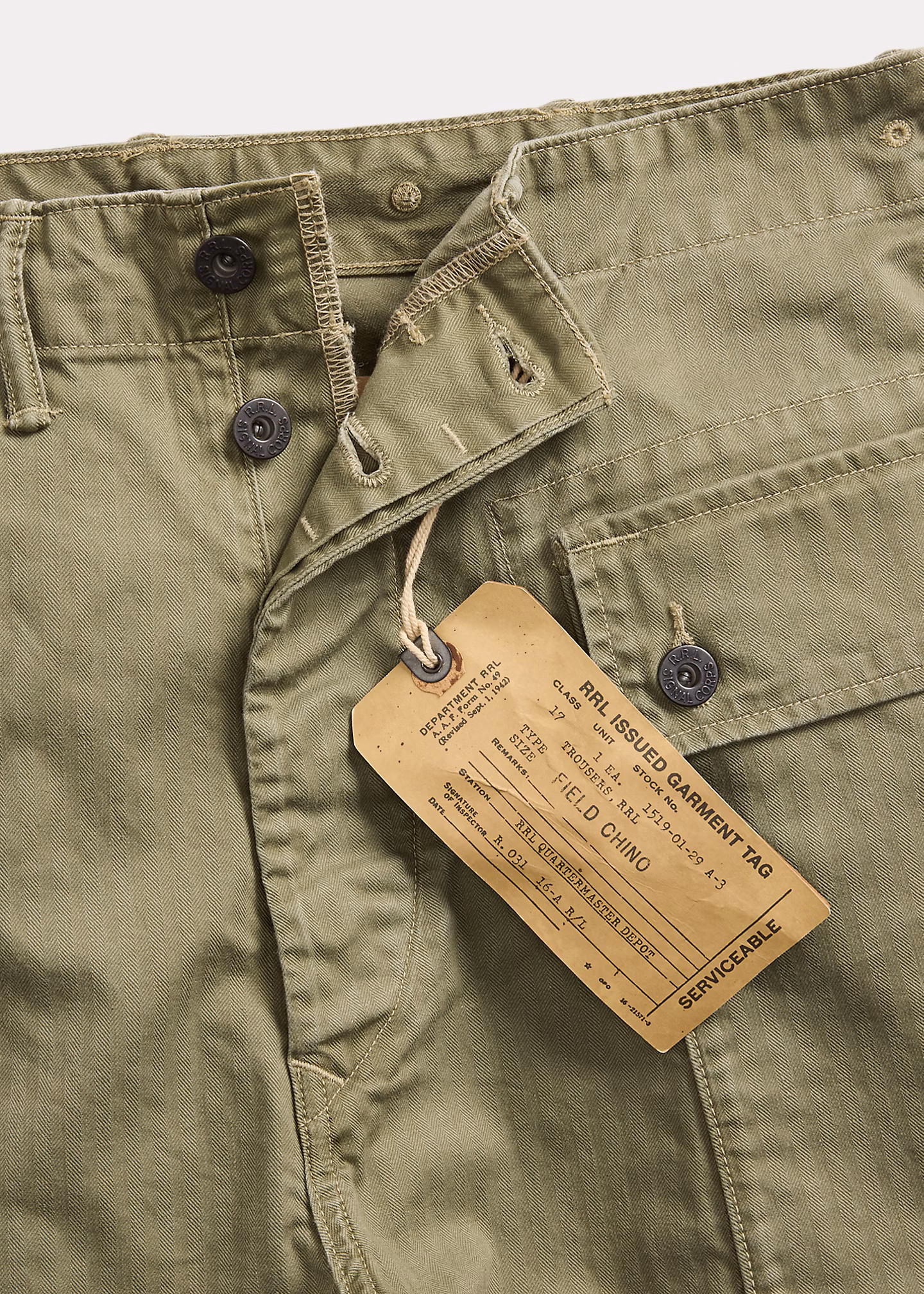 Cargo-Feldhose mit Fischgratmuster - RALPH LAUREN OUTLET