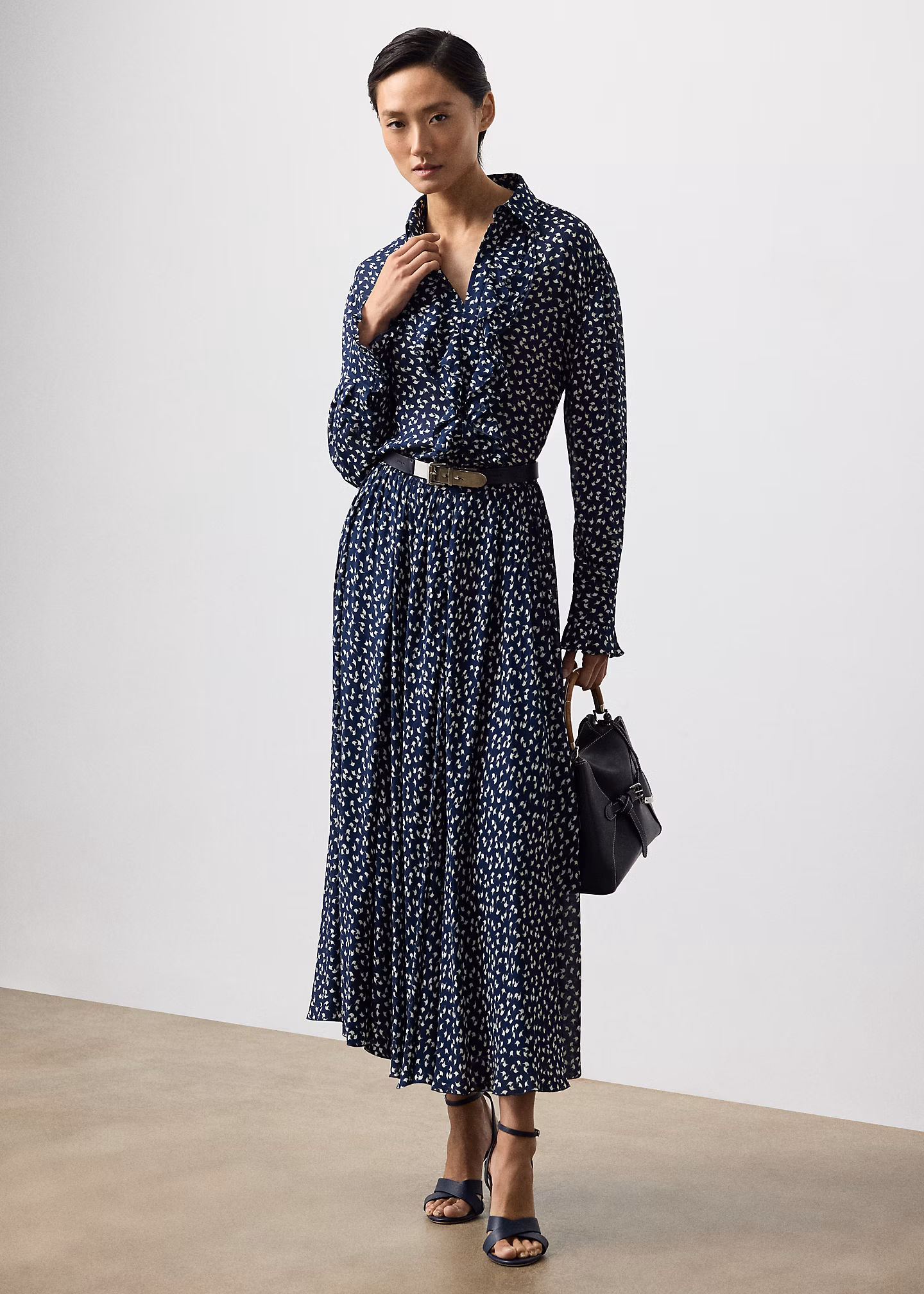 Georgette-Rock Rebekah mit Druck - RALPH LAUREN OUTLET