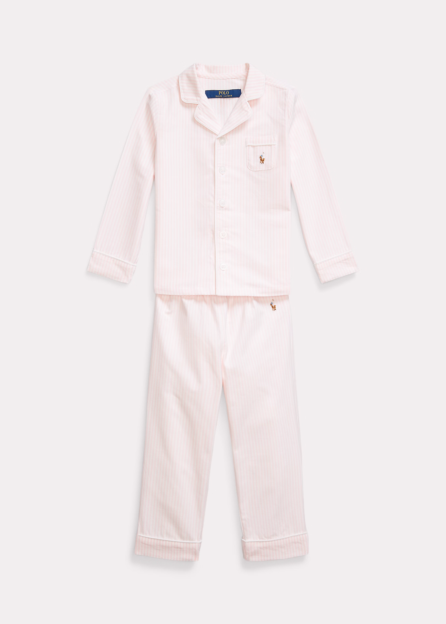 Gestreifter Pyjama aus Baumwolloxford - RALPH LAUREN OUTLET