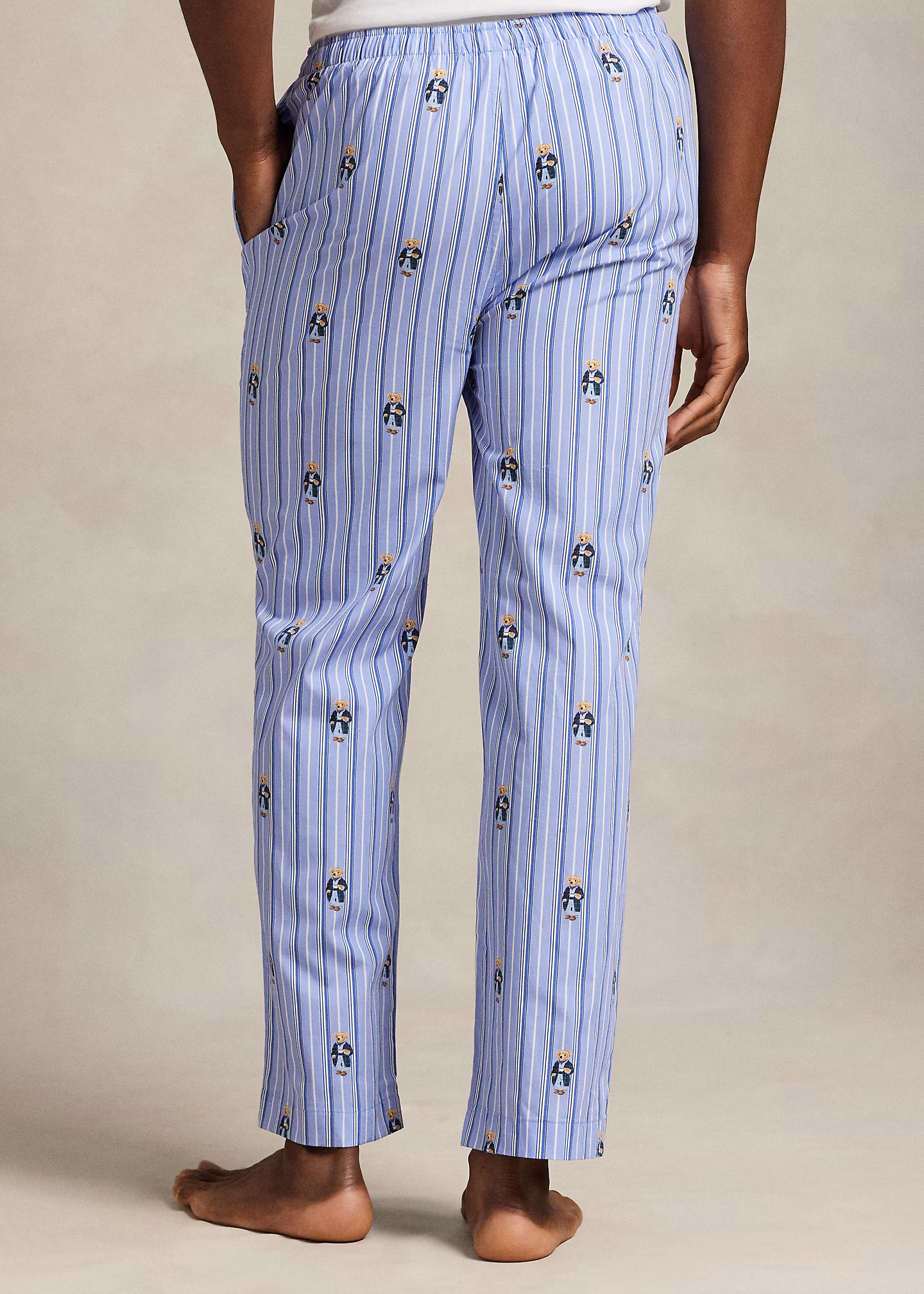 Baumwollpyjamahose mit Polo Bear - RALPH LAUREN OUTLET