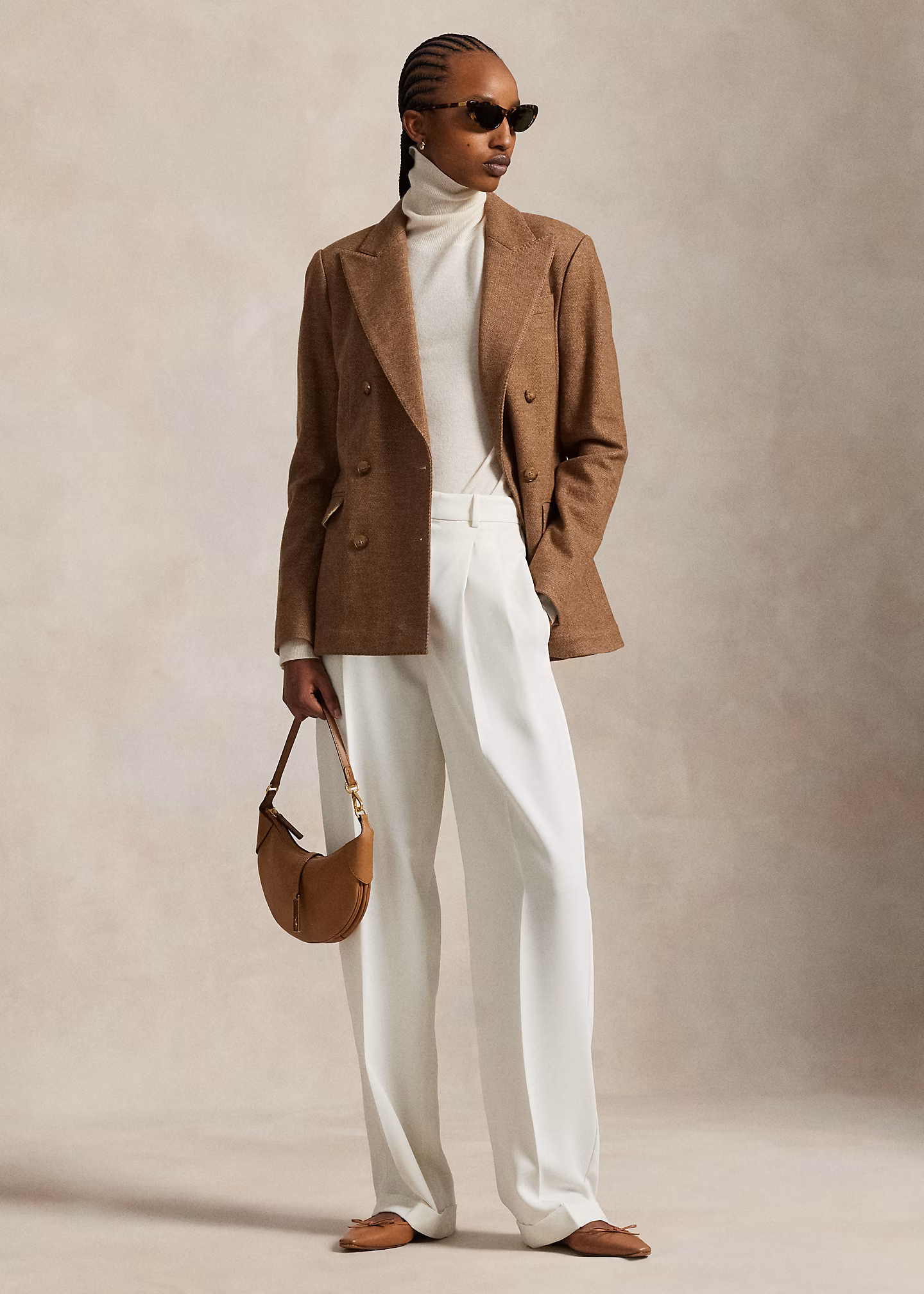 Zweireihiger Blazer mit Fischgratmuster - RALPH LAUREN OUTLET