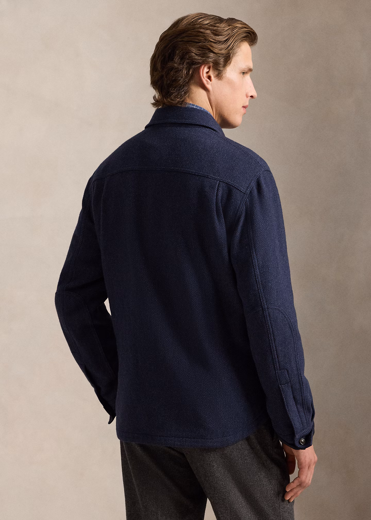 Wolljacke mit Fischgratmuster - RALPH LAUREN OUTLET