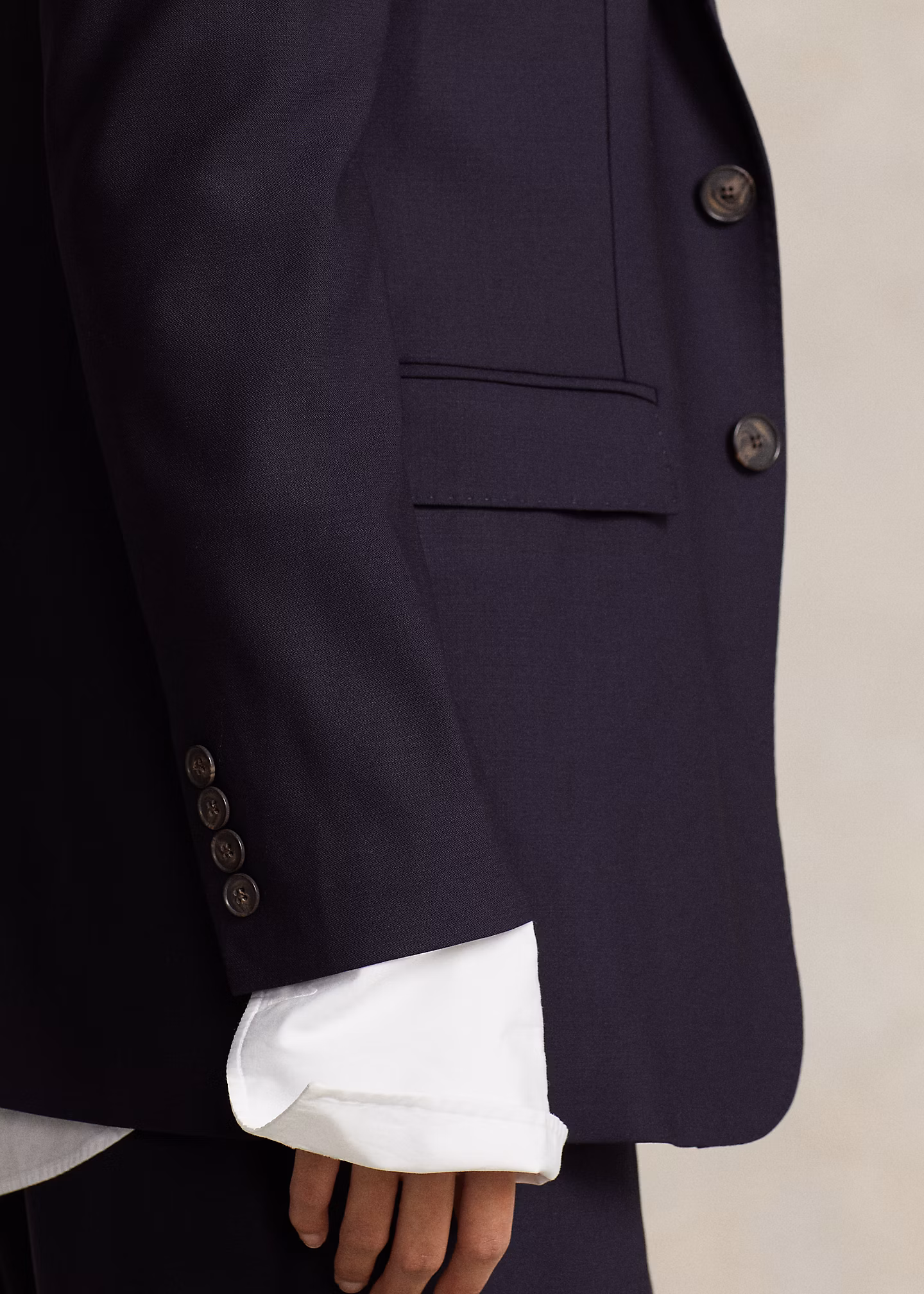 Einreihiger Stretch-Wollblazer - RALPH LAUREN OUTLET