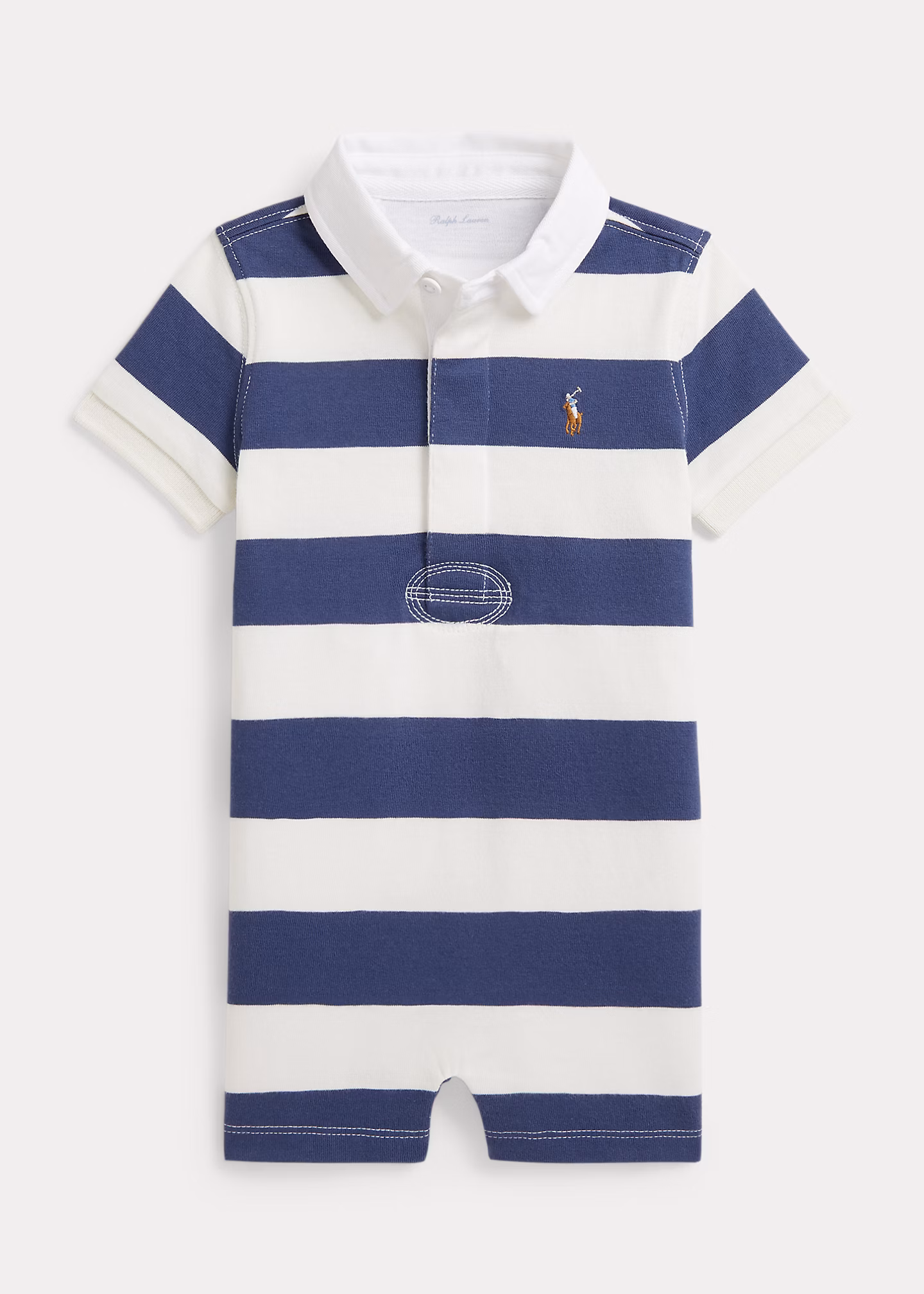 Gestreifter Baumwollstrampler - RALPH LAUREN OUTLET