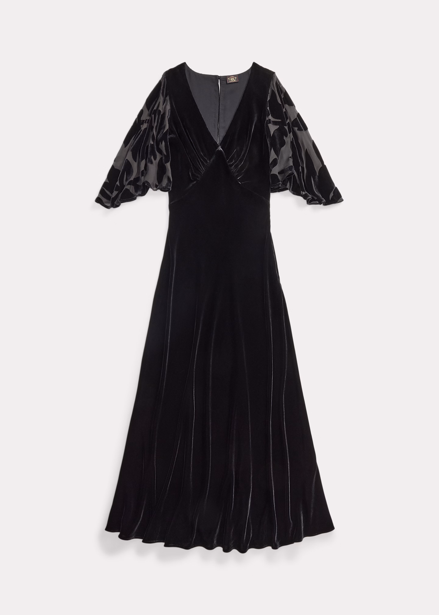 Samtkleid in Schrägschnitt - RALPH LAUREN OUTLET