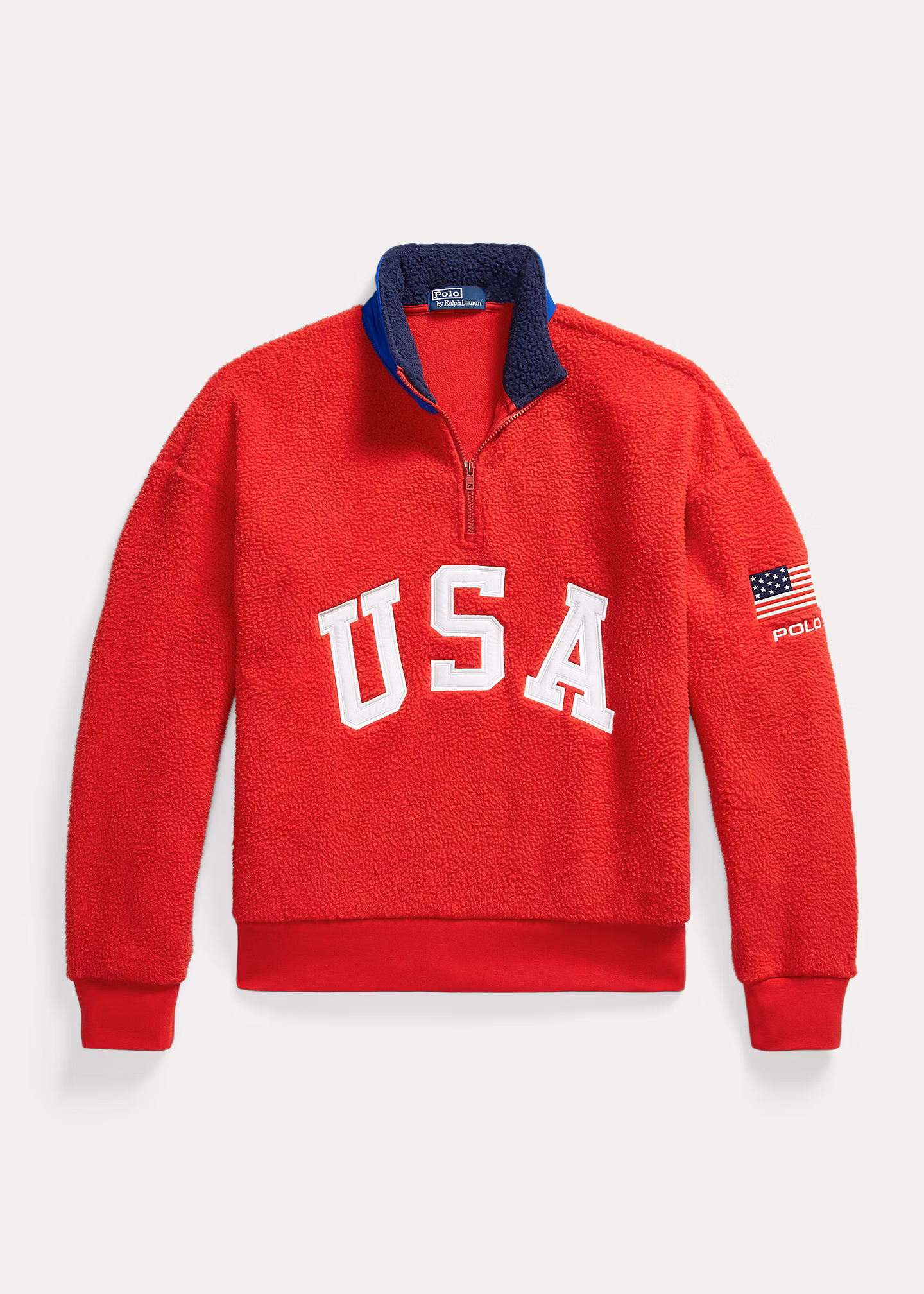 Relaxed-Fit Fleece-Pullover mit Flagge - RALPH LAUREN OUTLET
