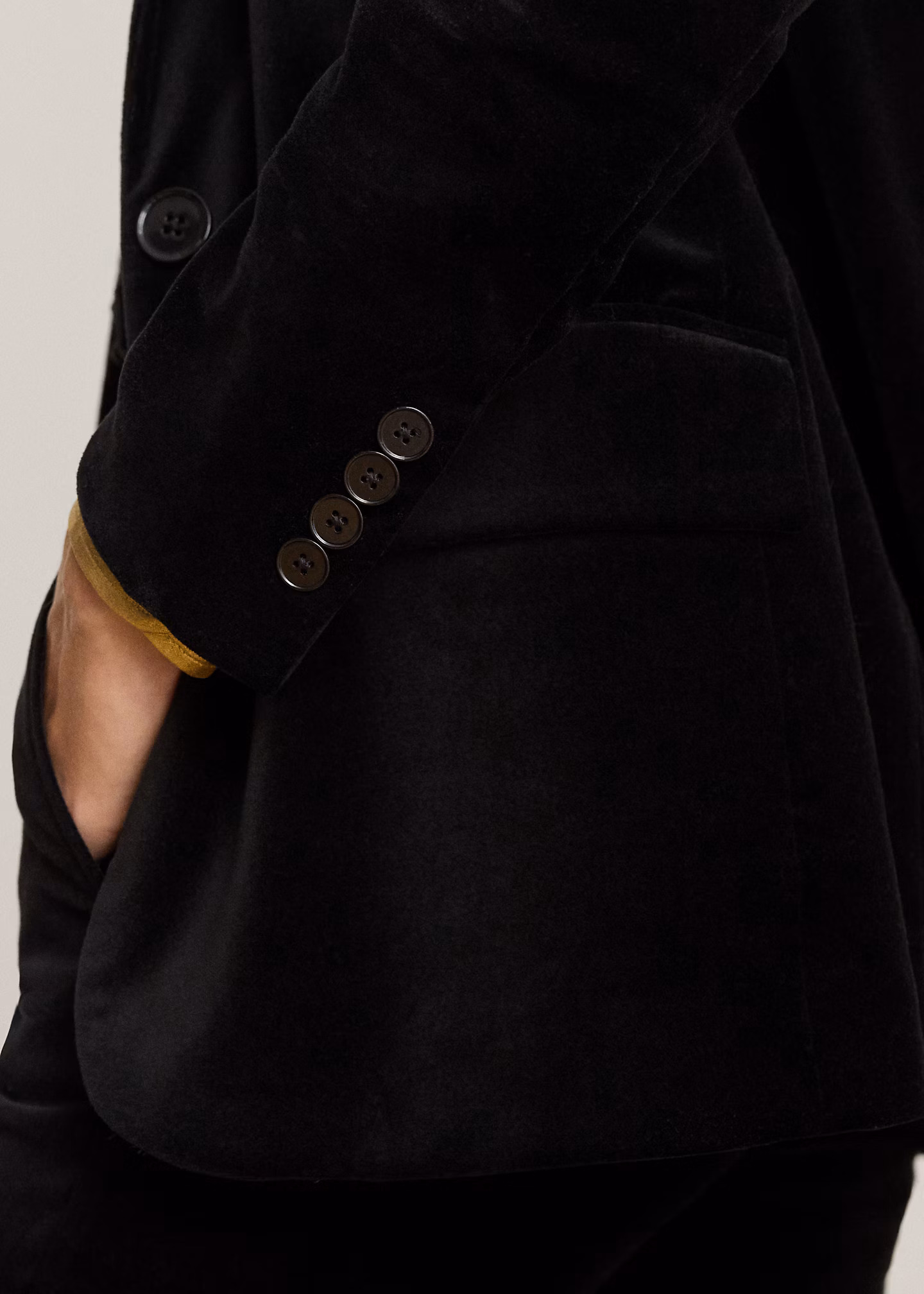 Blazer aus Stretchsamt - RALPH LAUREN OUTLET