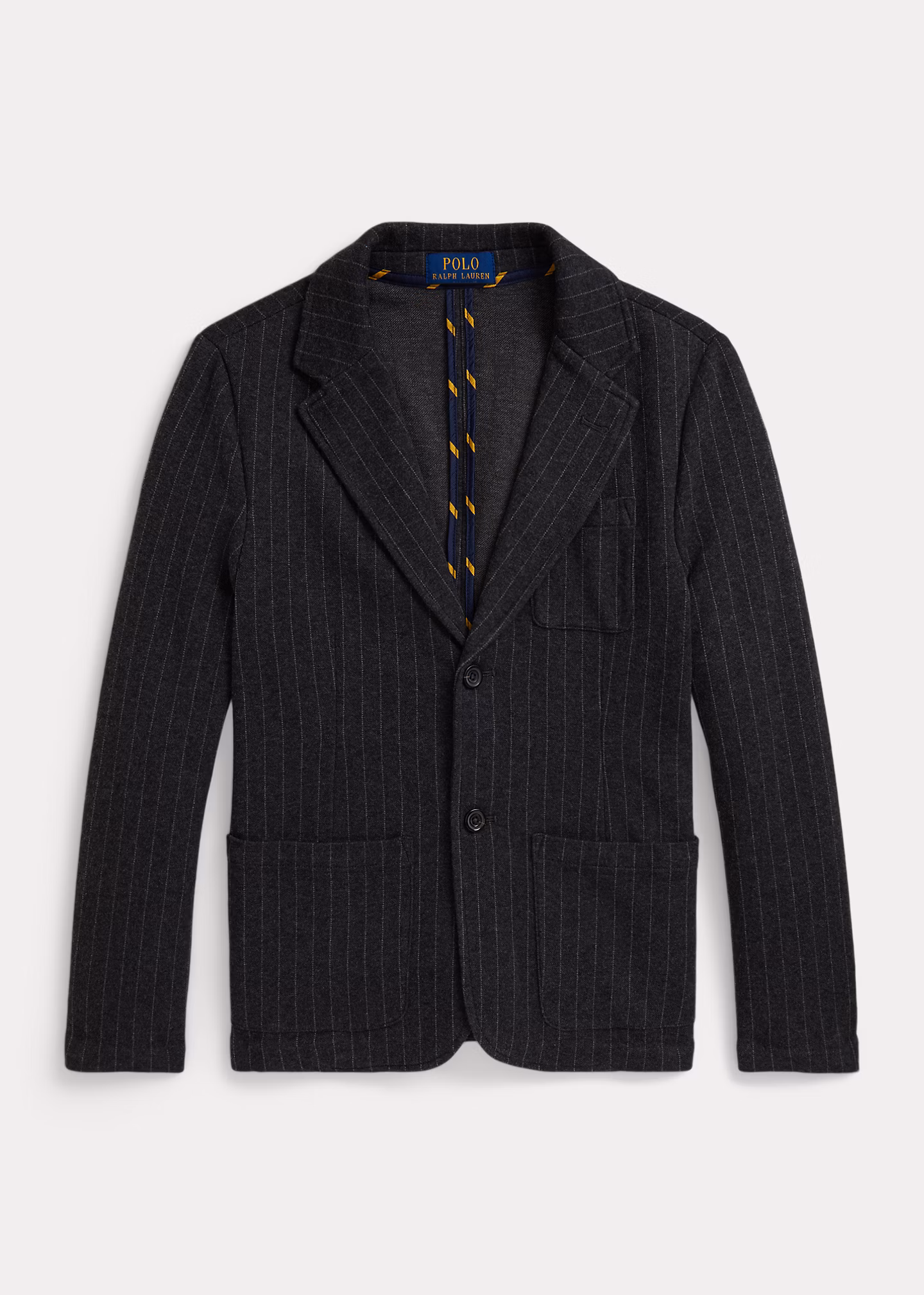Sakko aus Strick mit Kreidestreifen - RALPH LAUREN OUTLET
