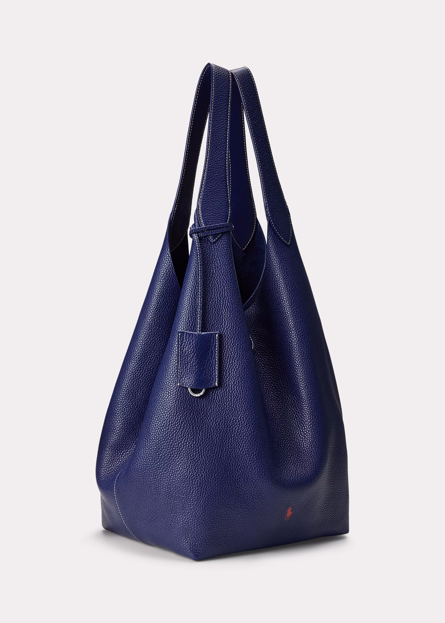 Große Tragetasche Polo Play aus Leder - RALPH LAUREN OUTLET