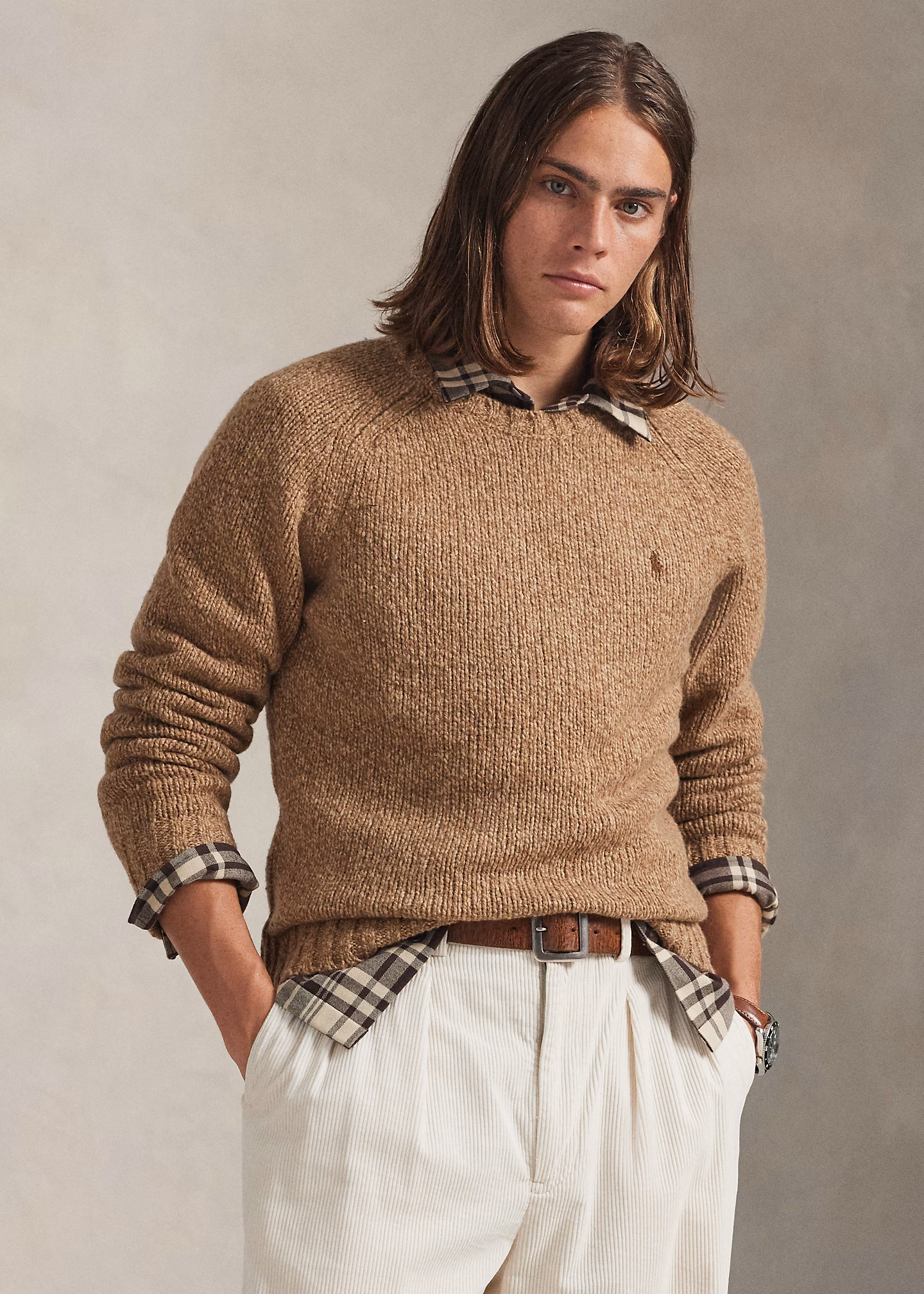 Melierter Pullover aus Wollmischung - RALPH LAUREN OUTLET