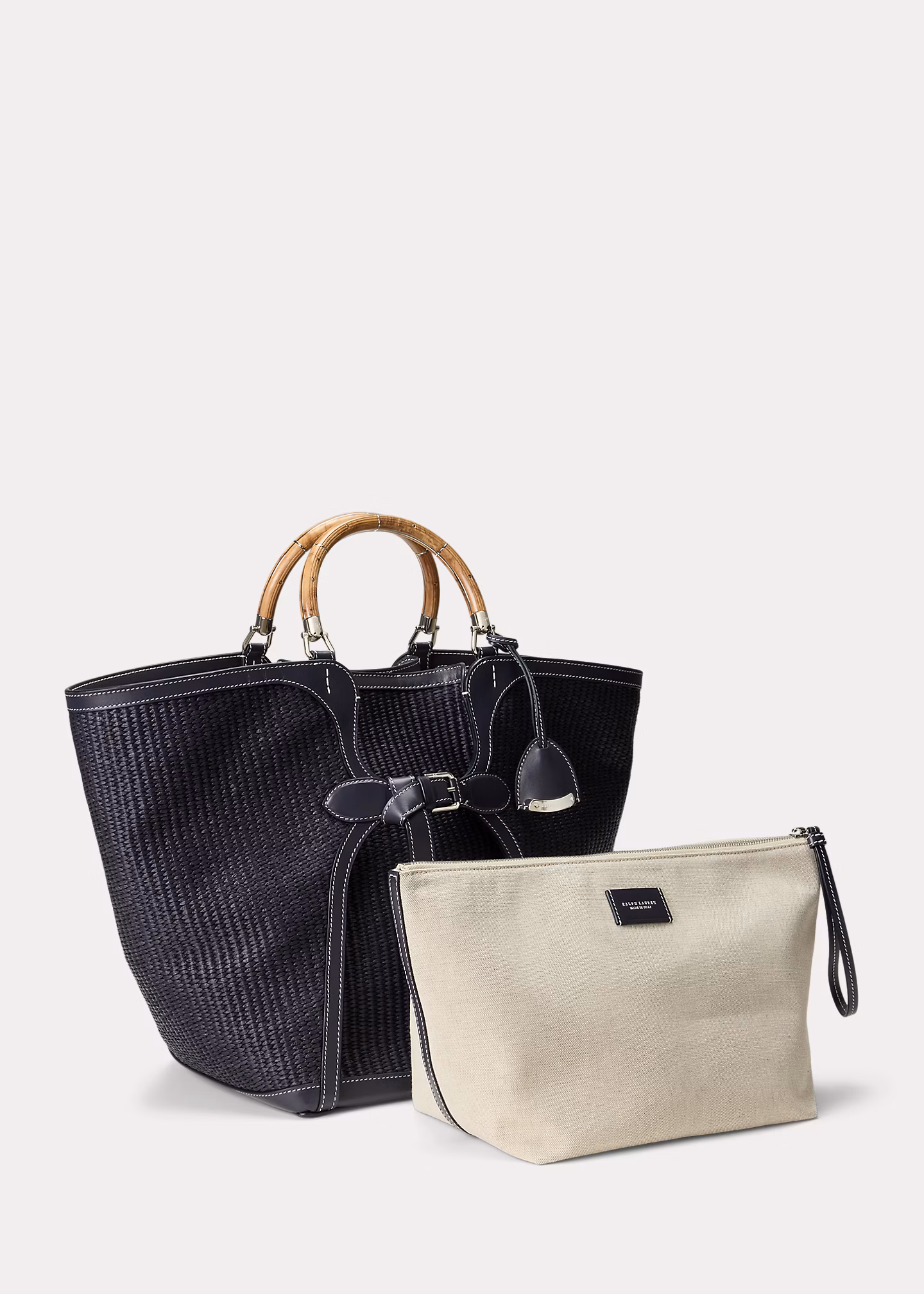 Die große geflochtene Tragetasche Ralph - RALPH LAUREN OUTLET