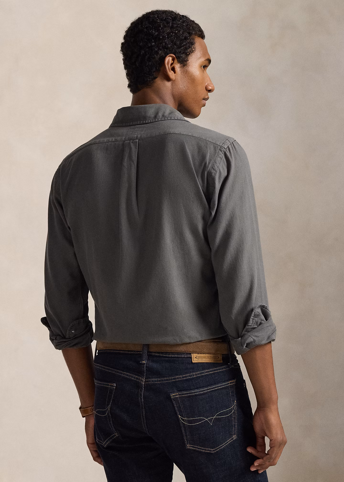 Custom-Fit strukturiertes Ratière-Hemd - RALPH LAUREN OUTLET