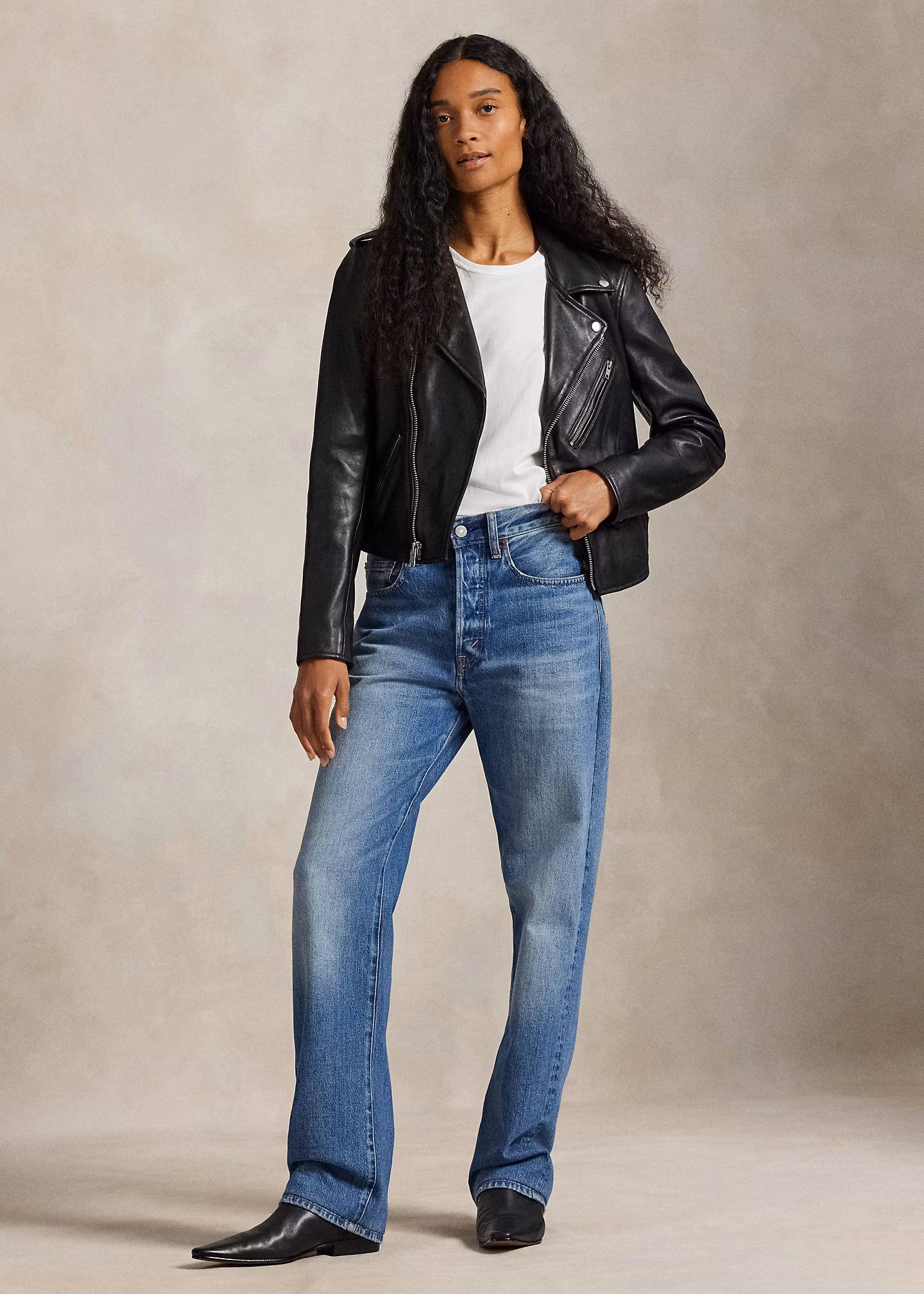 Bikerjacke aus Schafsleder - RALPH LAUREN OUTLET