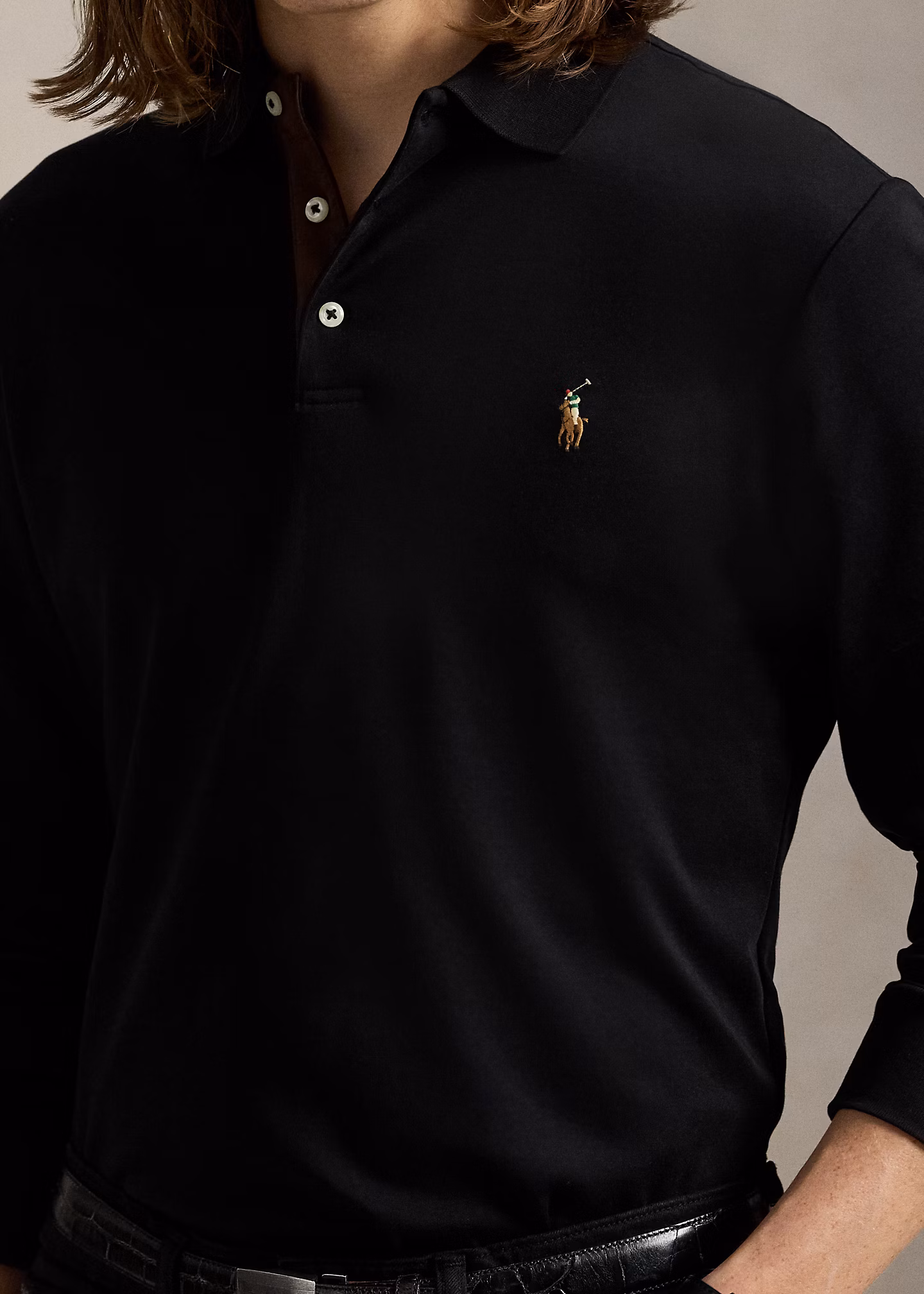 Custom-Slim-Fit Baumwoll-Poloshirt - RALPH LAUREN OUTLET