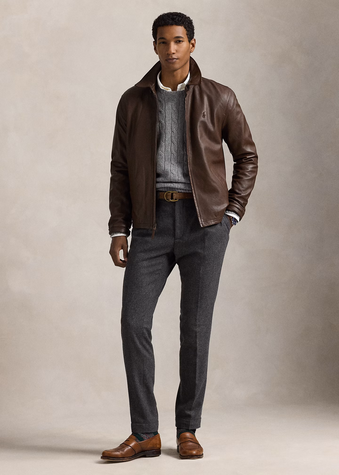 Die Lederjacke Bayville - RALPH LAUREN OUTLET