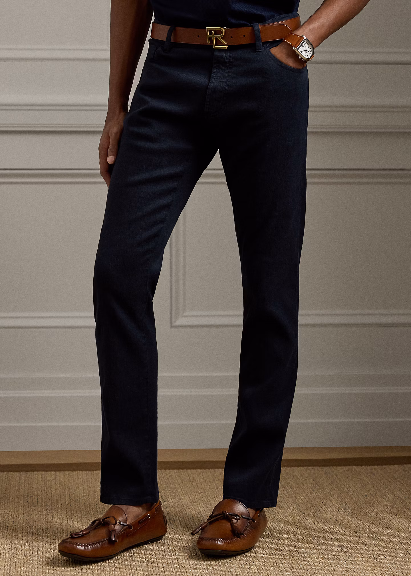 Slim-Fit Stretchjeans mit Leinen - RALPH LAUREN OUTLET