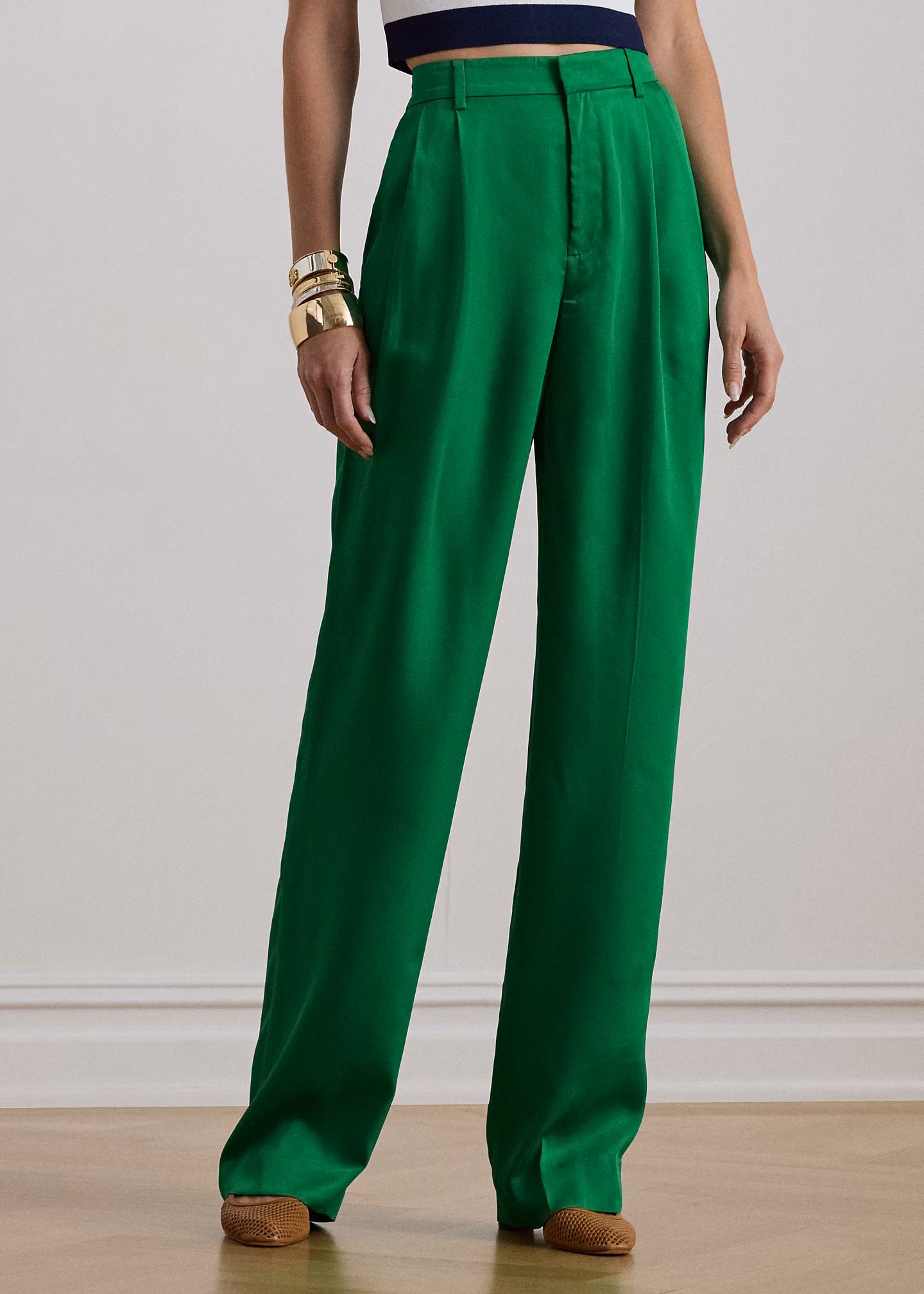 Tapered-Fit Twillhose mit Bundfalten - RALPH LAUREN OUTLET