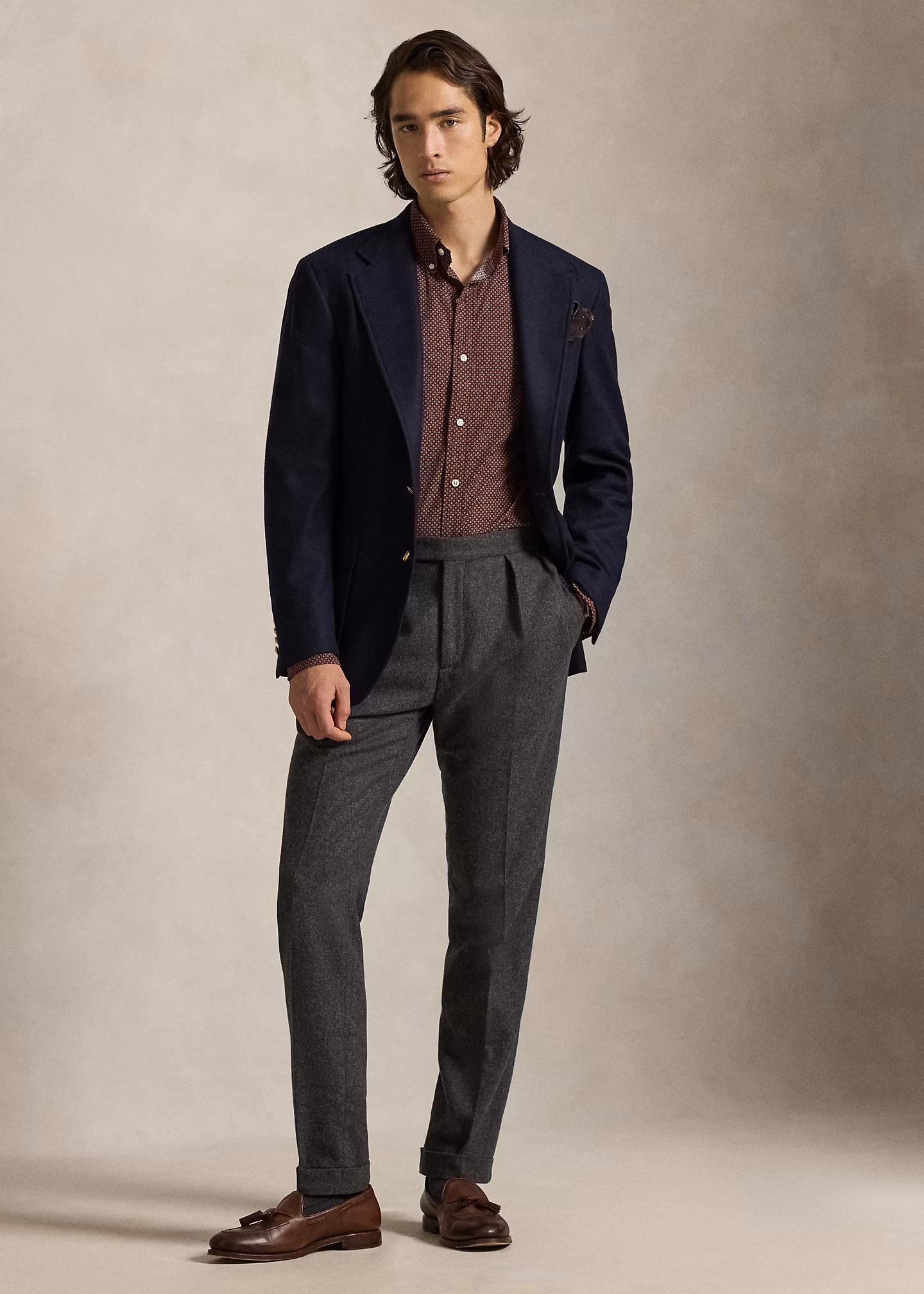 Custom-Fit-Hemd aus Stretchpopeline - RALPH LAUREN OUTLET