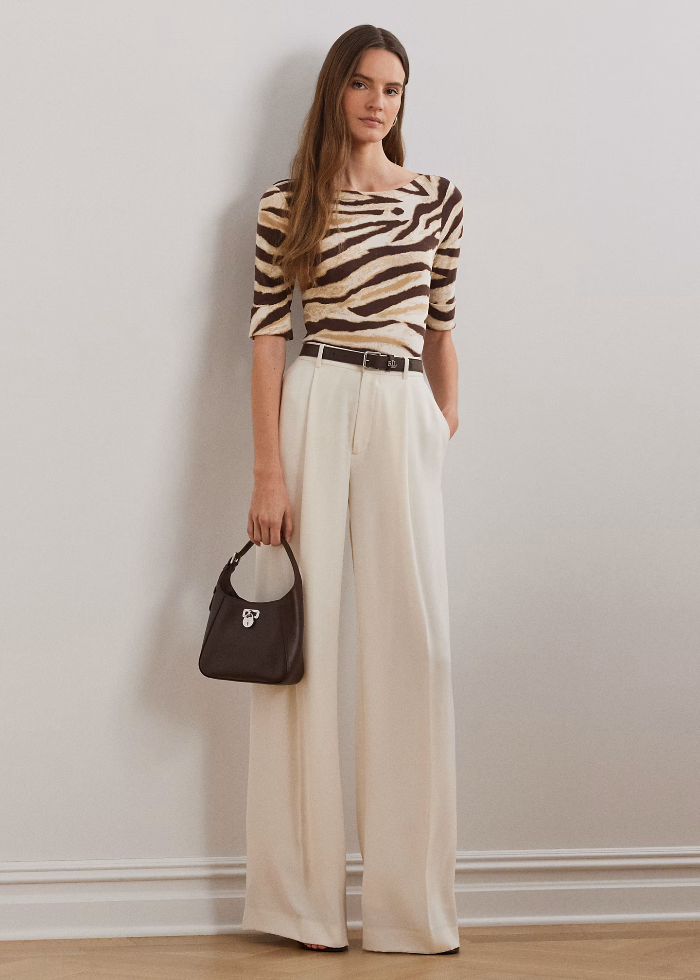 Baumwoll-T-Shirt mit Zebramuster - RALPH LAUREN OUTLET