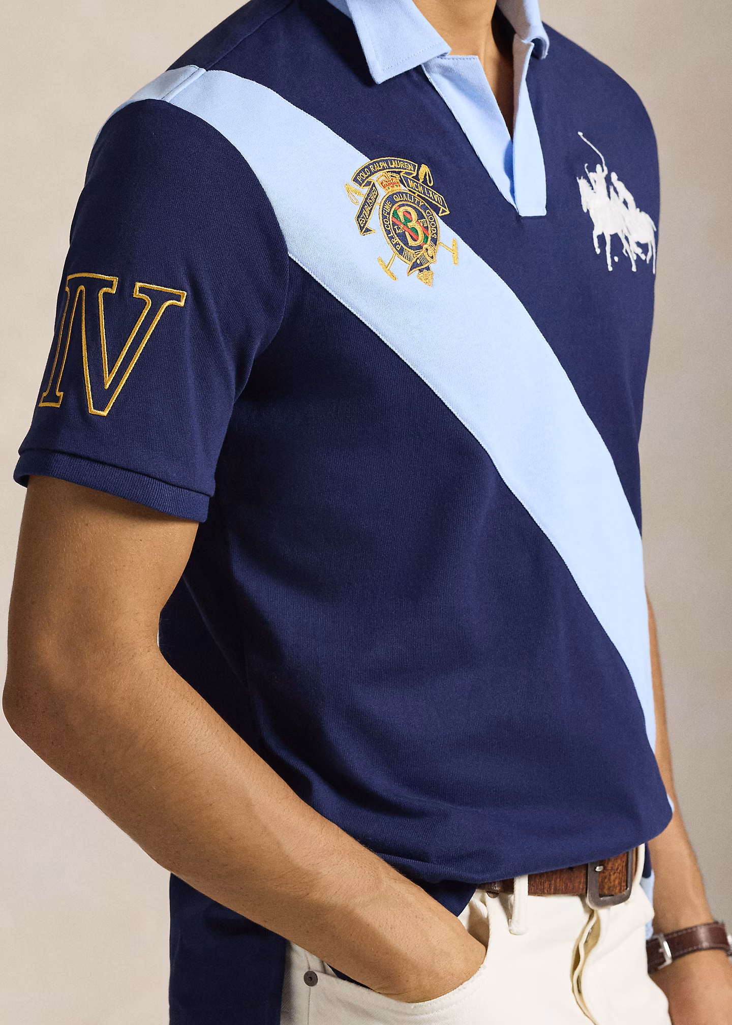 Classic-Fit Jersey-Poloshirt mit Wappen - RALPH LAUREN OUTLET